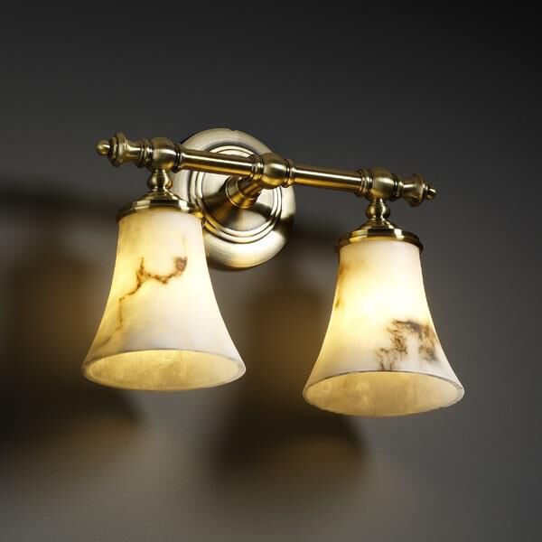 Lumenaria 14 Inch 2 Light Bath Vanity Light by Justice Design Group