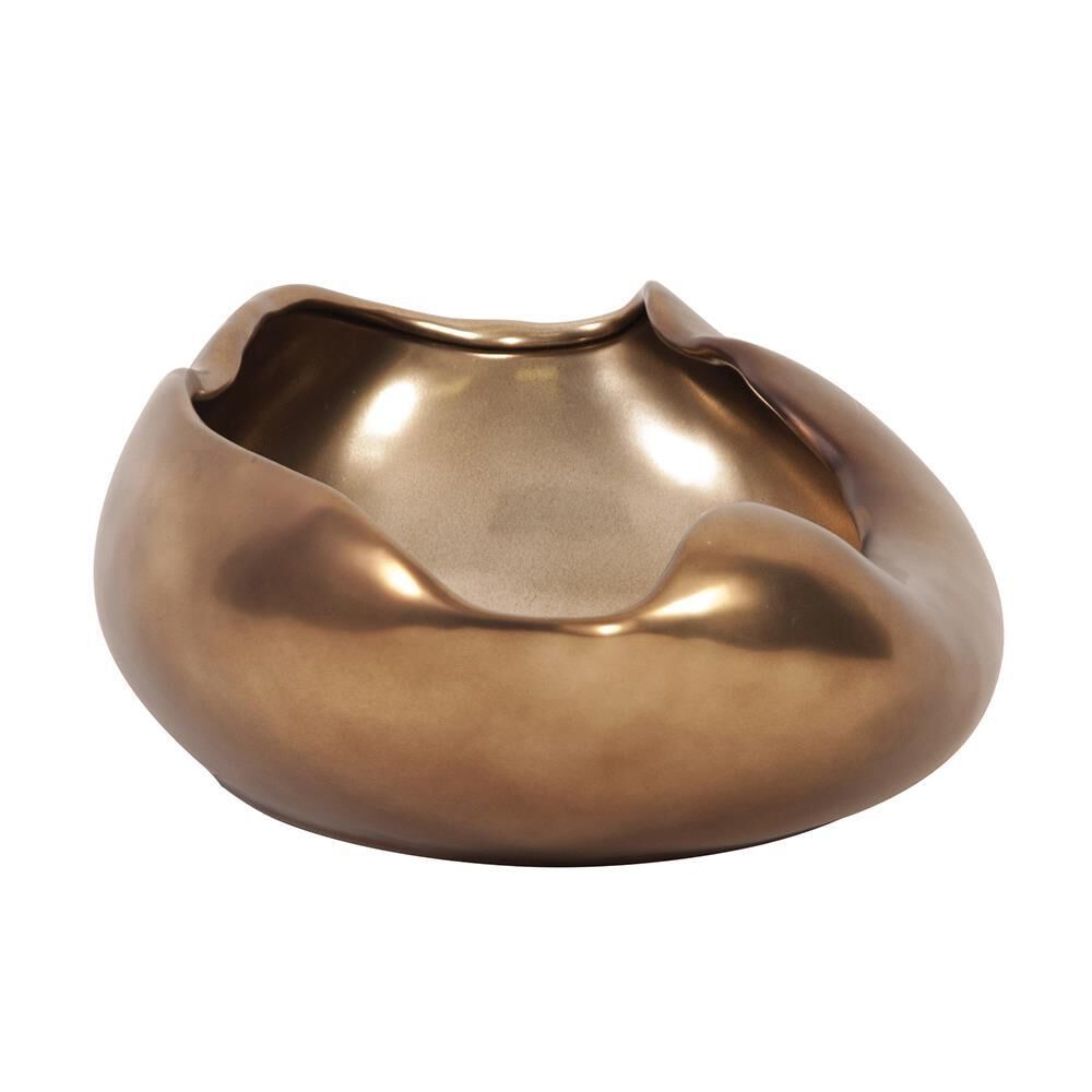 The Bronze Abstract Bowl by Howard Elliott Collection