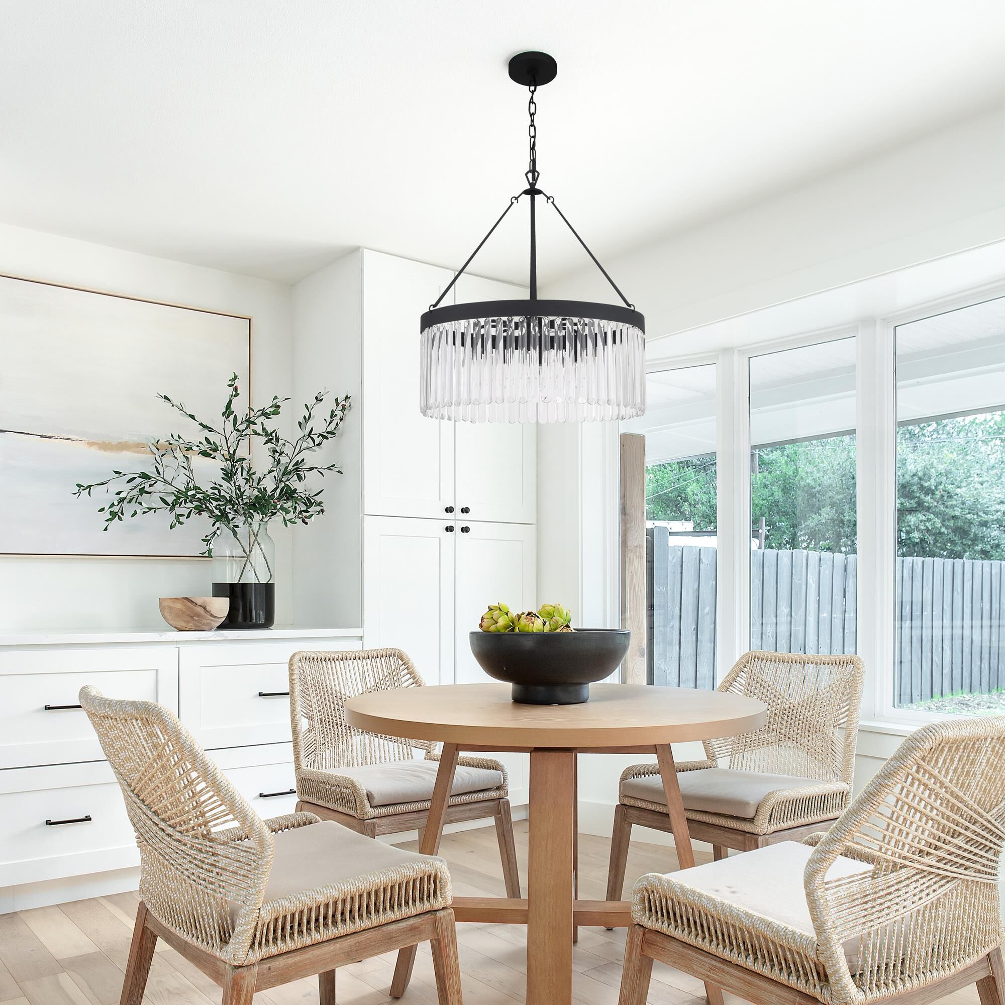 Emory 24 Inch 8 Light Chandelier by Crystorama