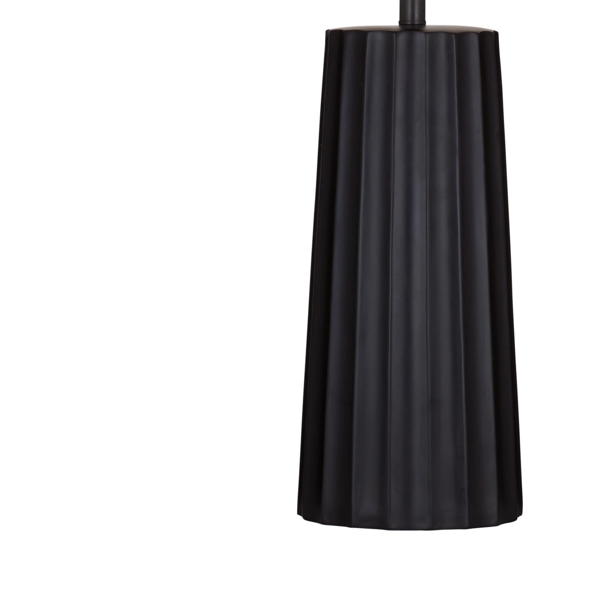 Shown in Black finish and White shade