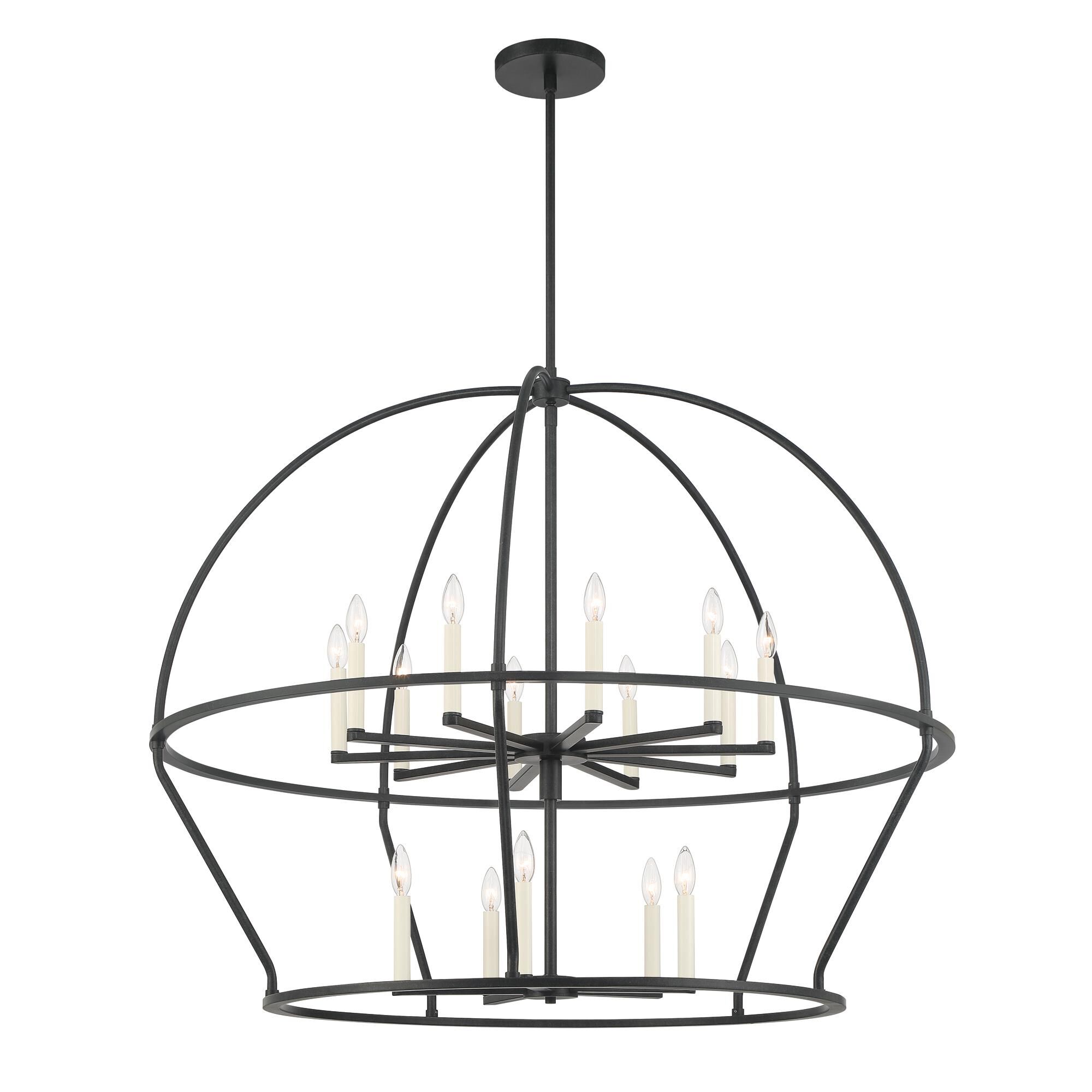 Abbott 48 Inch 15 Light Chandelier by Crystorama