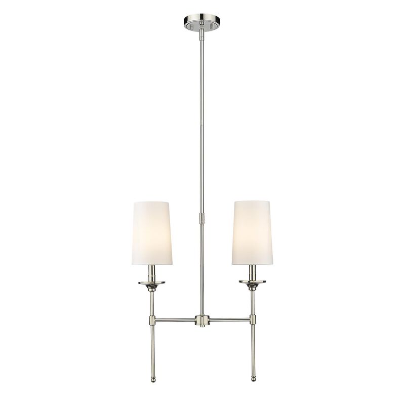 Emily 19 Inch 2 Light Linear Suspension Light by Z-Lite
