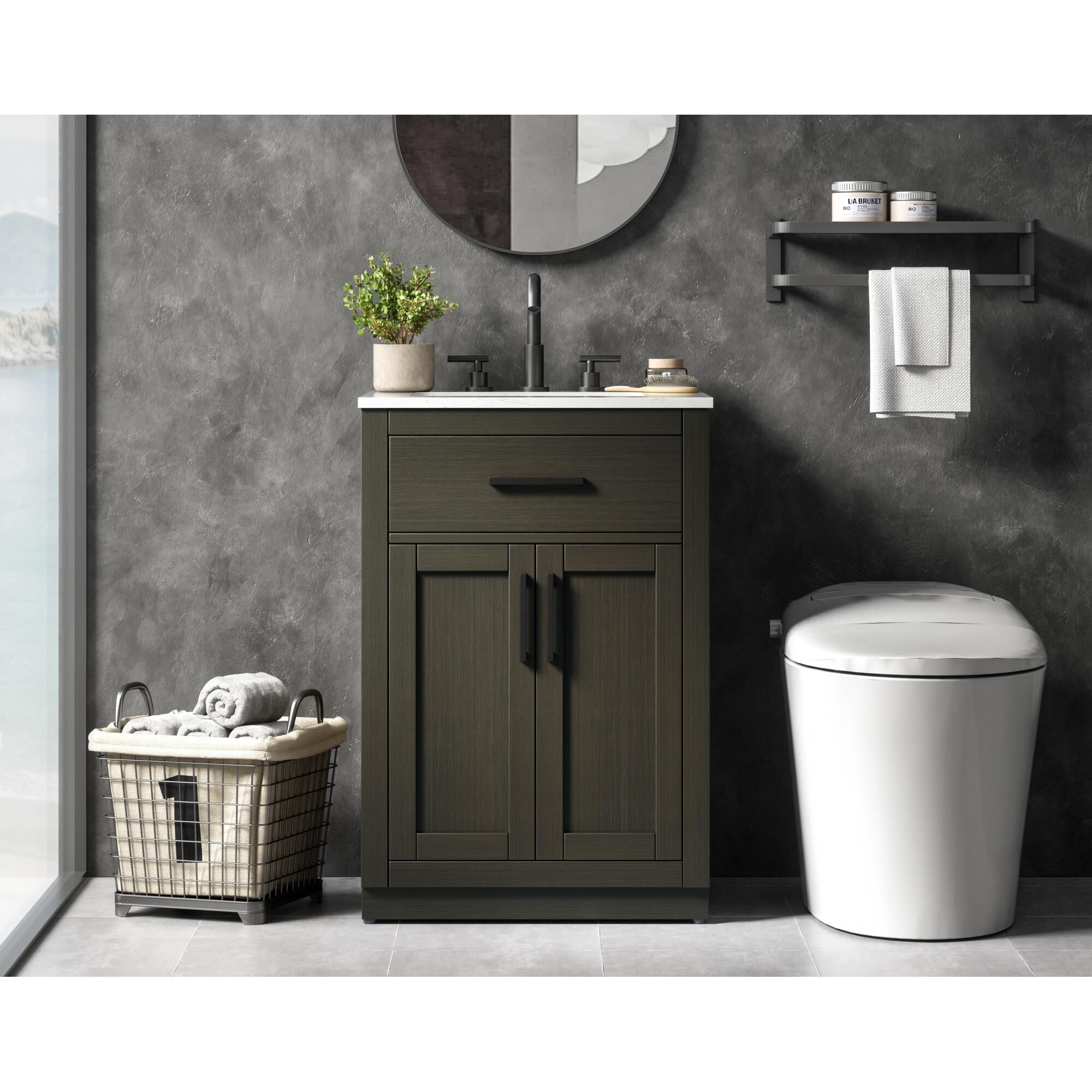 Alden 24 Inch Bath Vanity by Elegant Dcor
