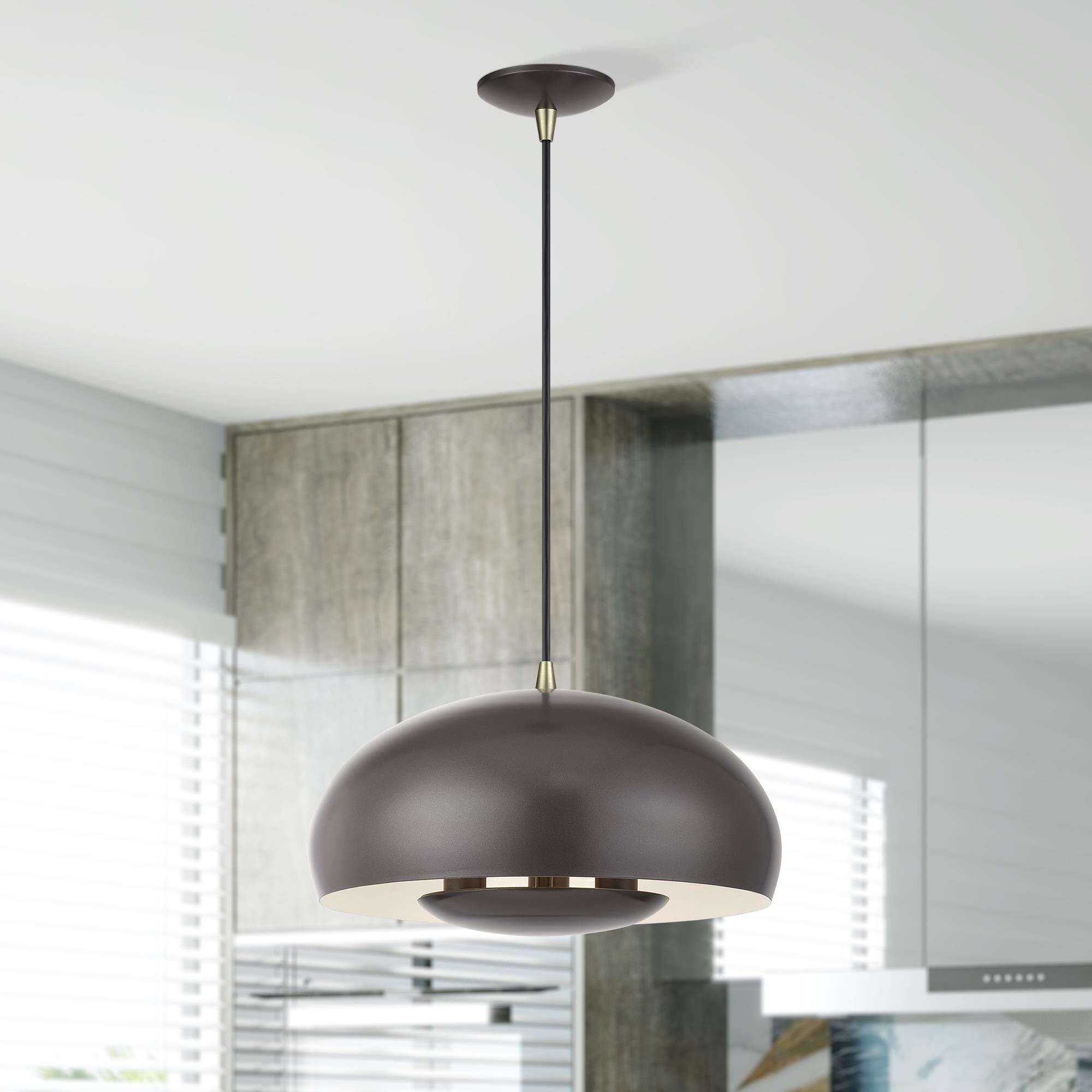 Domma 17 Inch Large Pendant by Livex Lighting