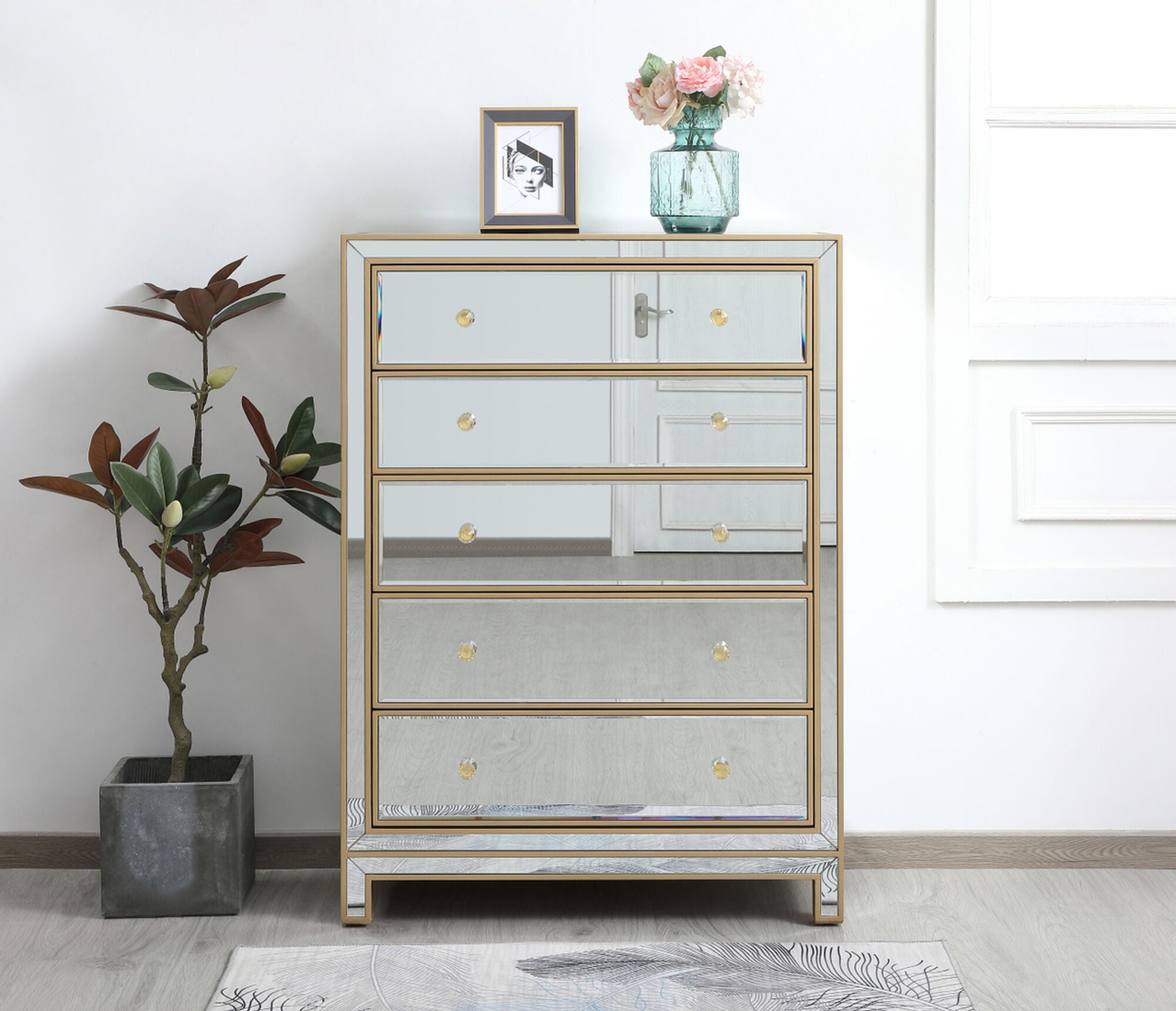 Shown in Gold finish