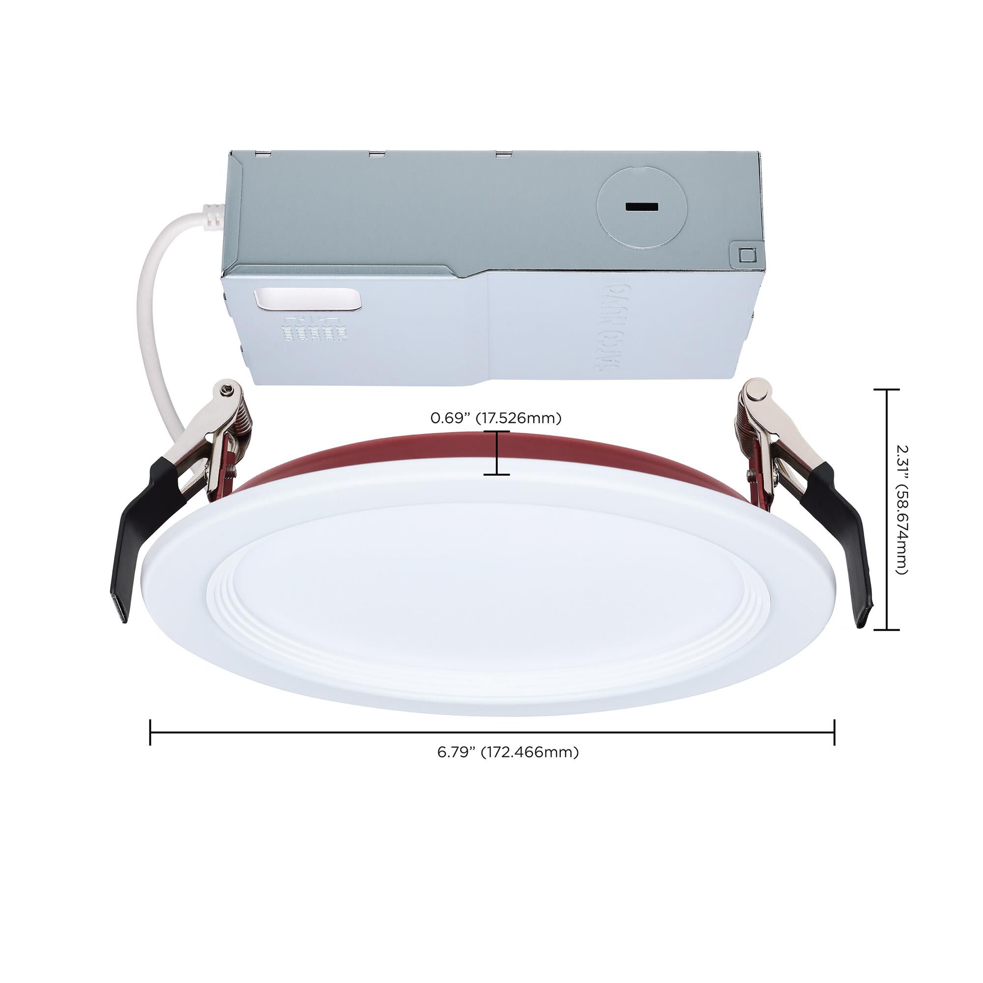 Shown in White and Red finish