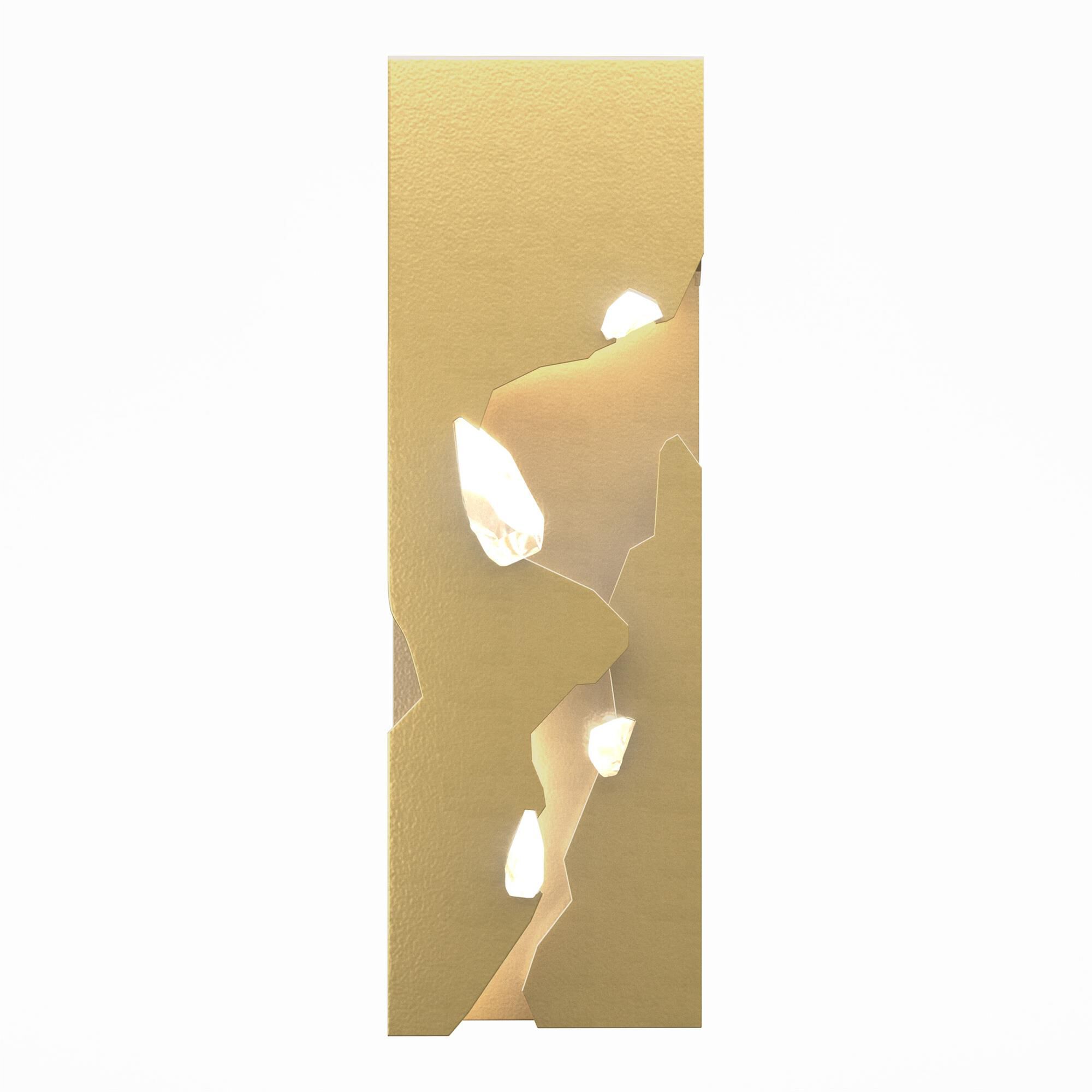 Shown in Modern Brass finish and Crystal (Cr) accent