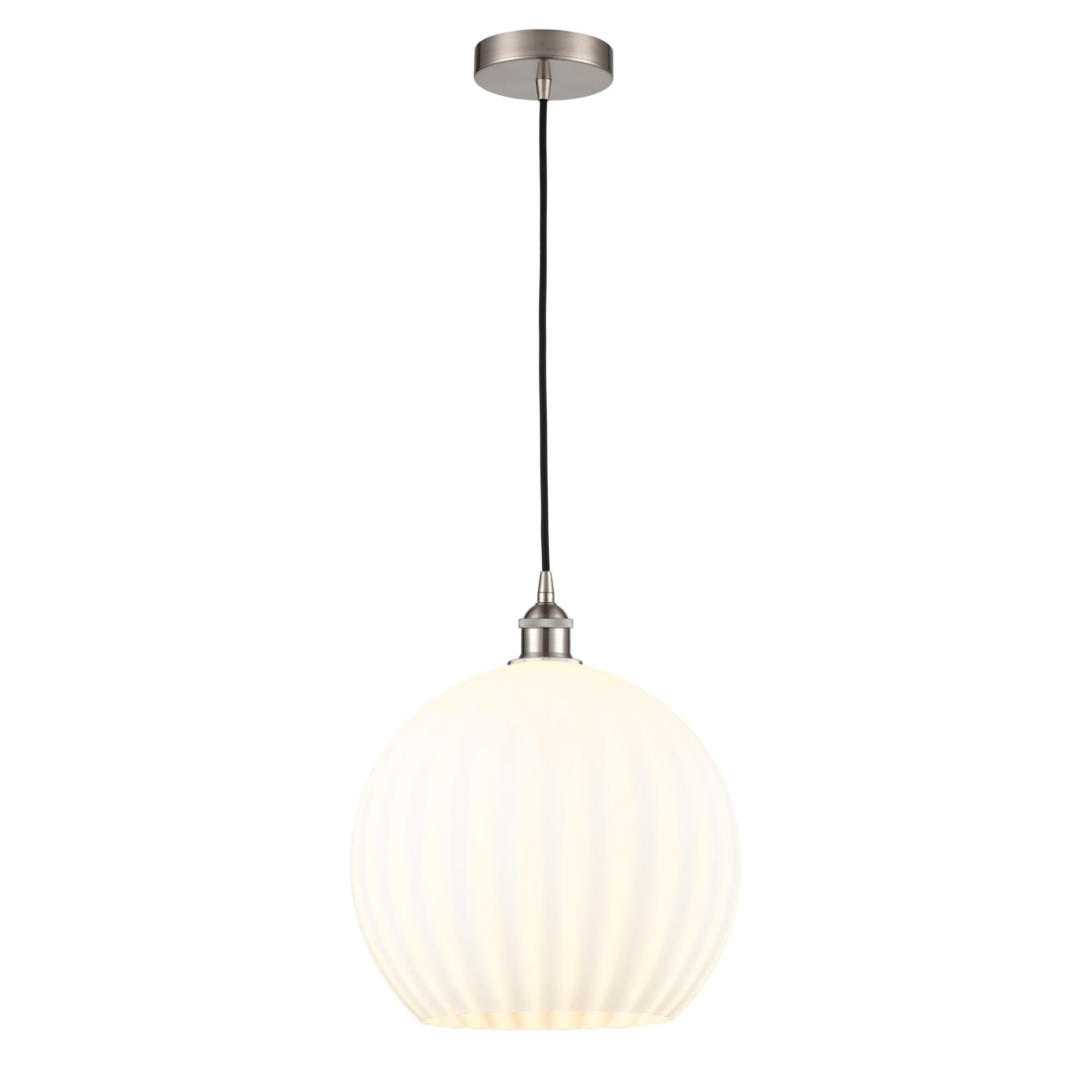 Bruno Marashlian White Venetian 14 Inch Large Pendant by Innovations Lighting