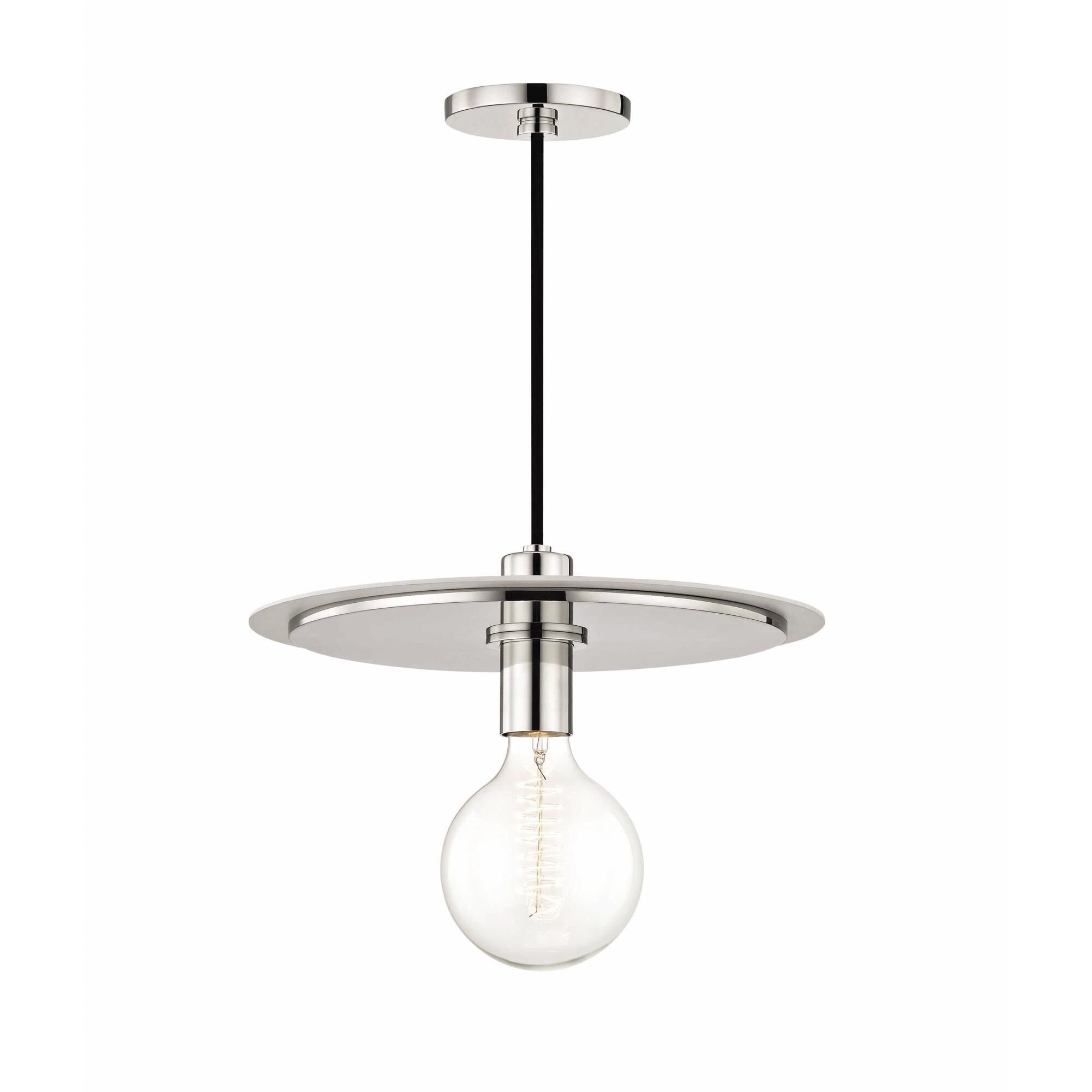 Shown in Polished Nickel finish and White accent