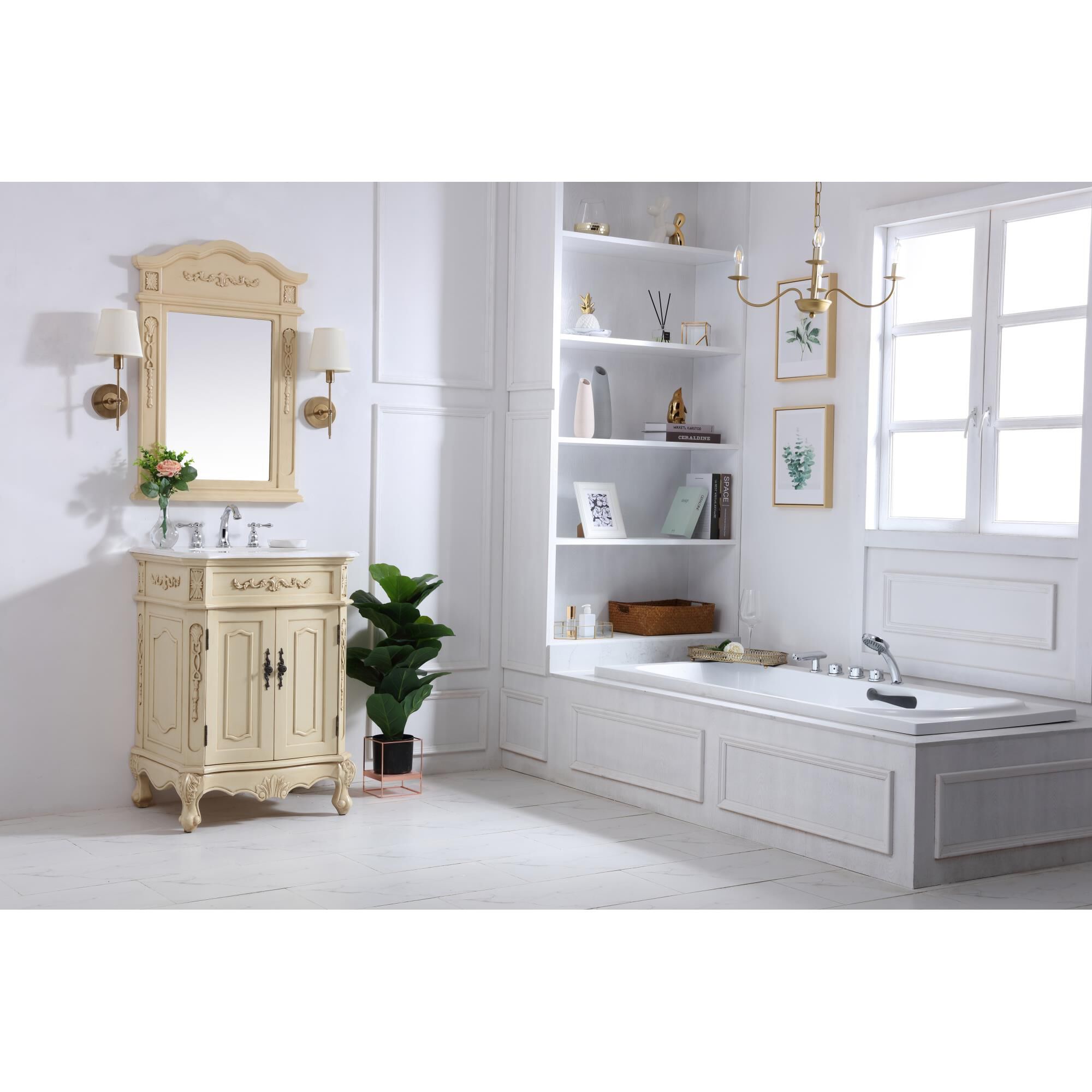 Shown in Light Antique Beige finish