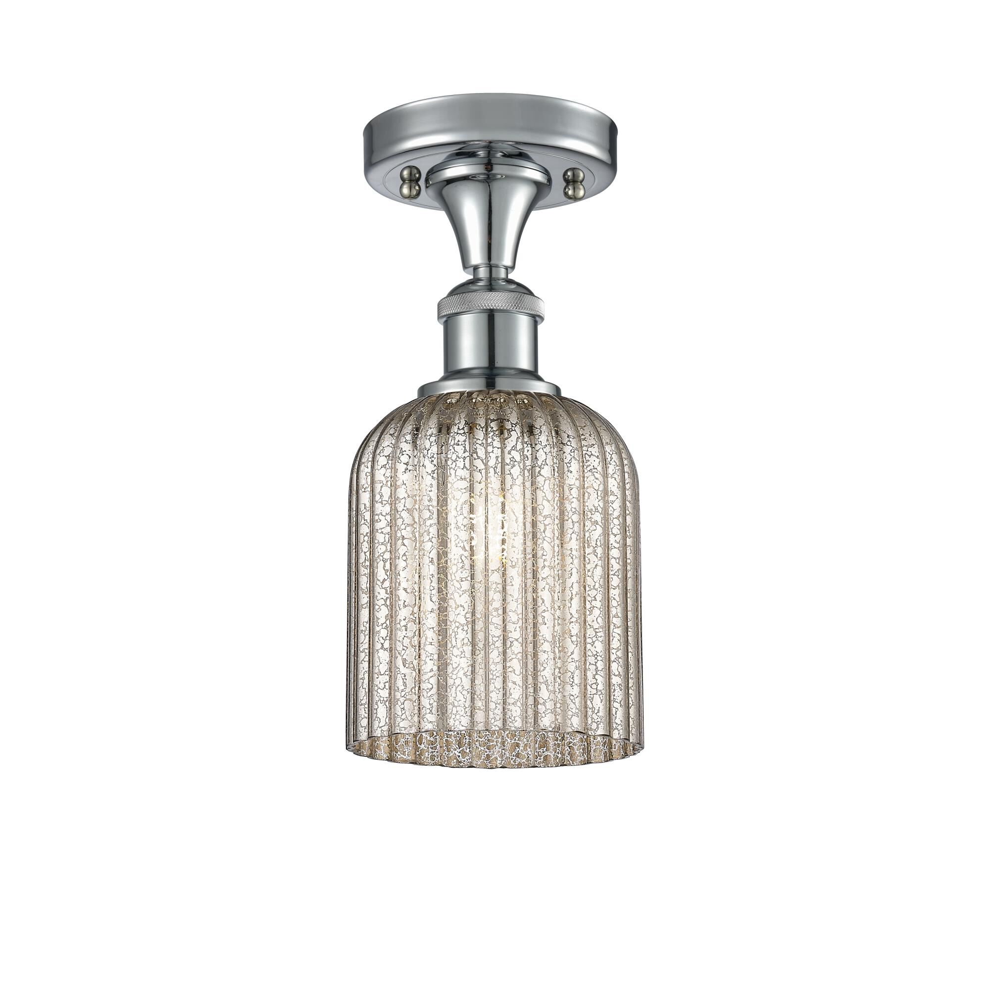 Shown in Polished Chrome finish and Mercury shade