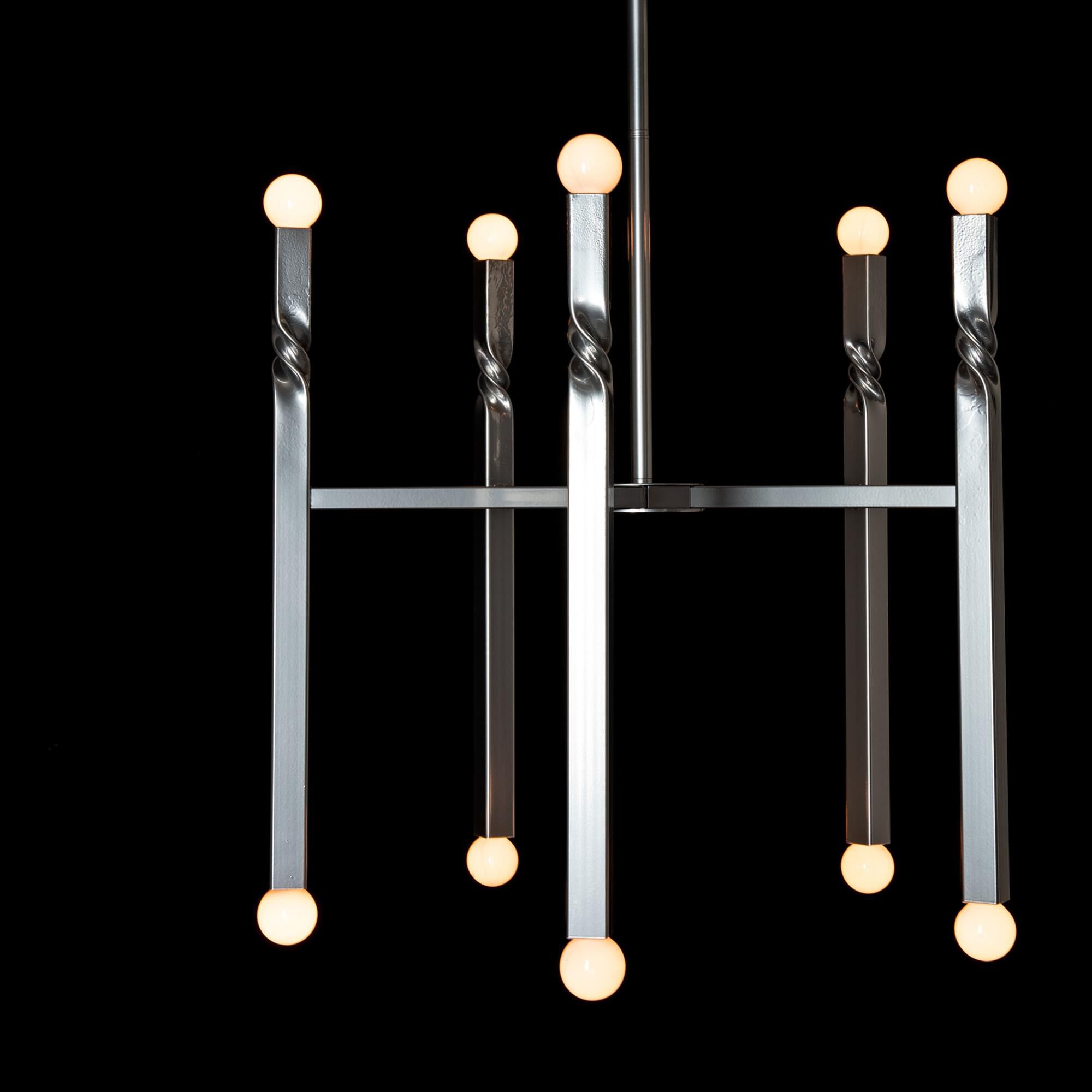 Helix 25 Inch 10 Light Chandelier by Hubbardton Forge