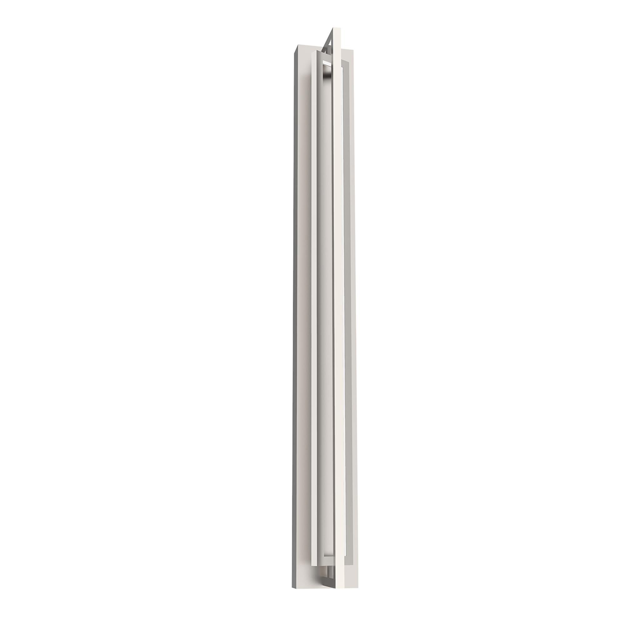 Shown in Brushed Nickel finish and Frosted Acrylic glass