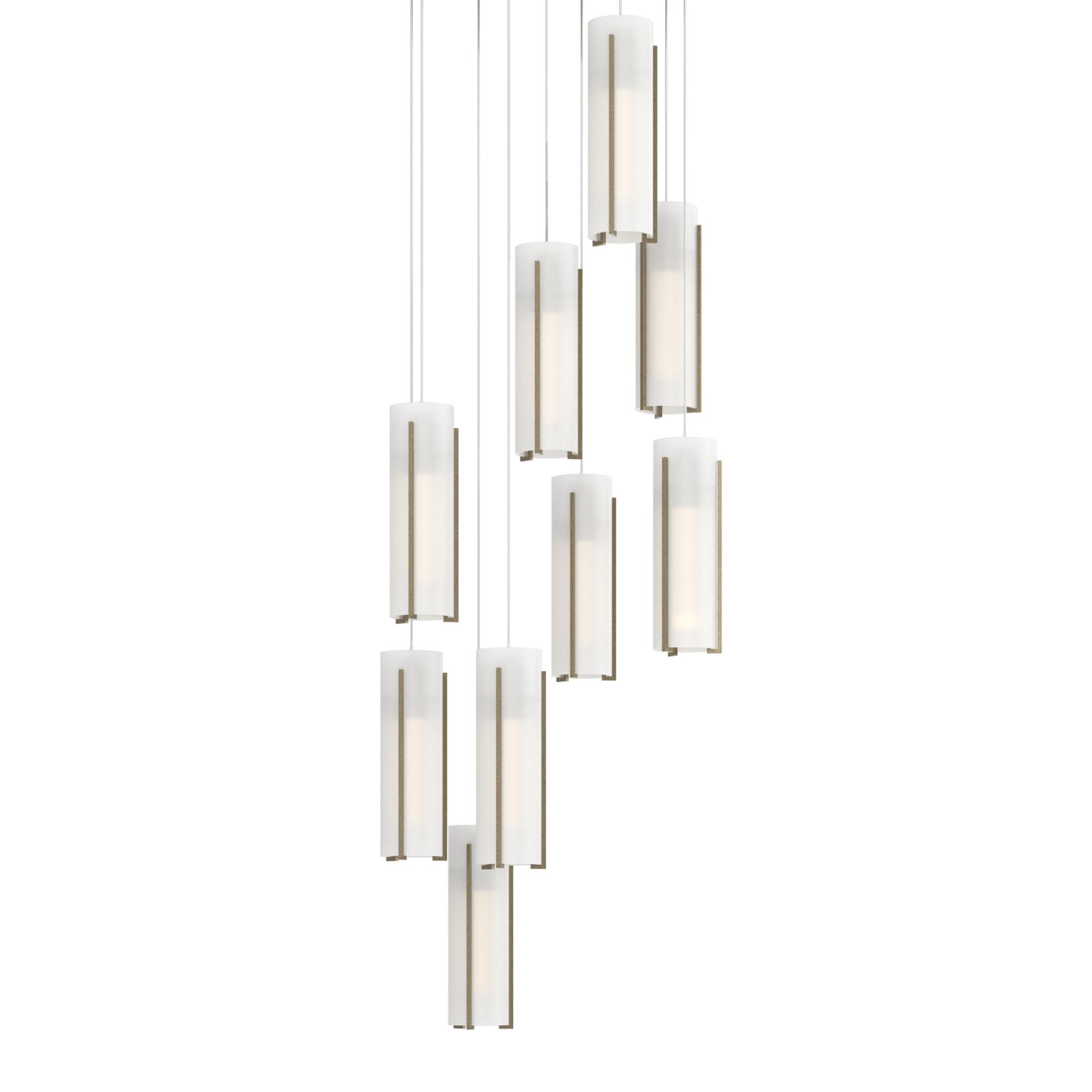 Exos Glass 21 Inch Multi Light Pendant by Hubbardton Forge