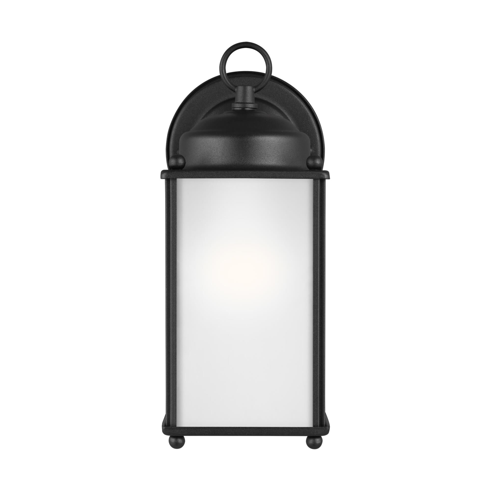 Shown in Black finish and Satin Etched glass