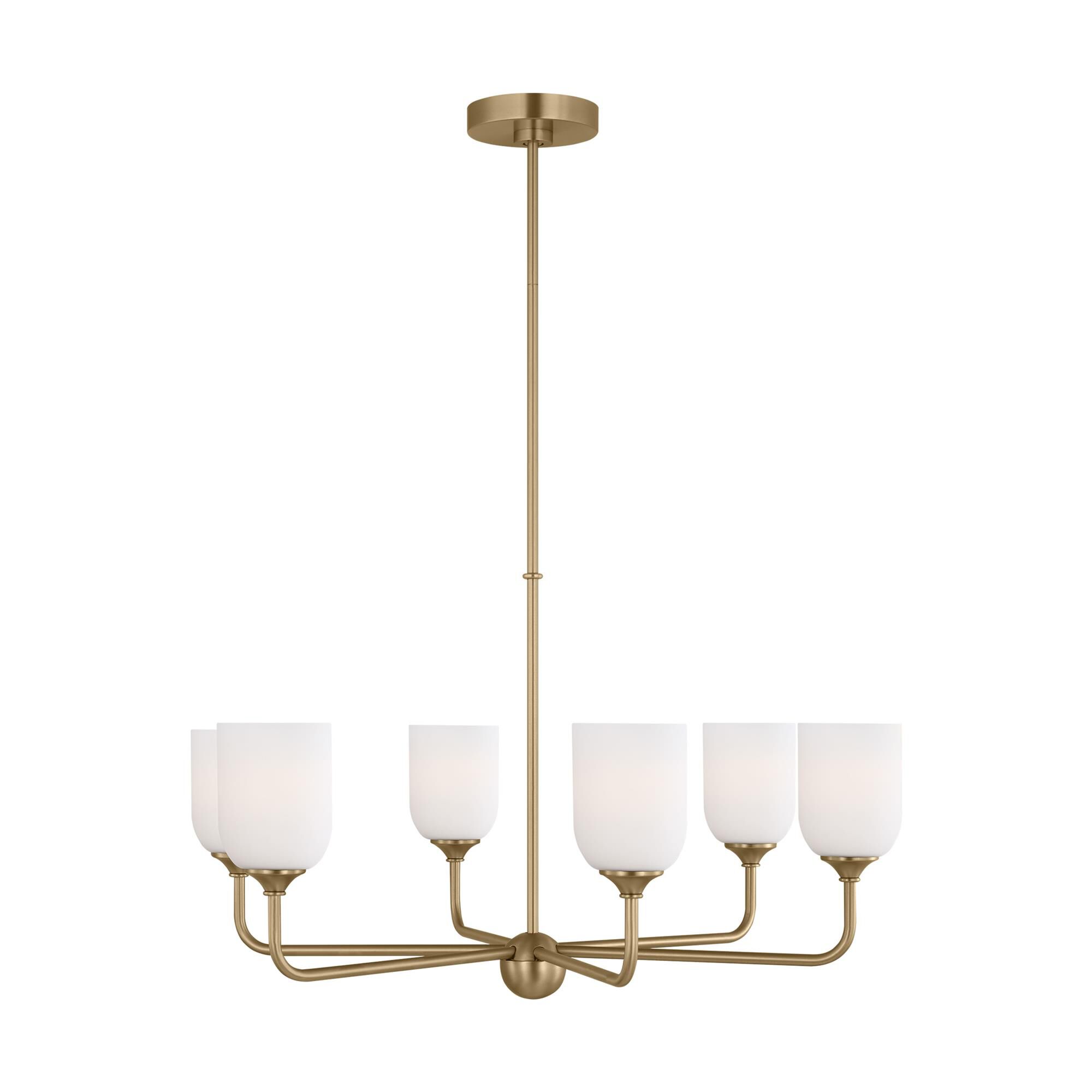 Shown in Satin Bronze finish and Etched / White Inside Glass s shade