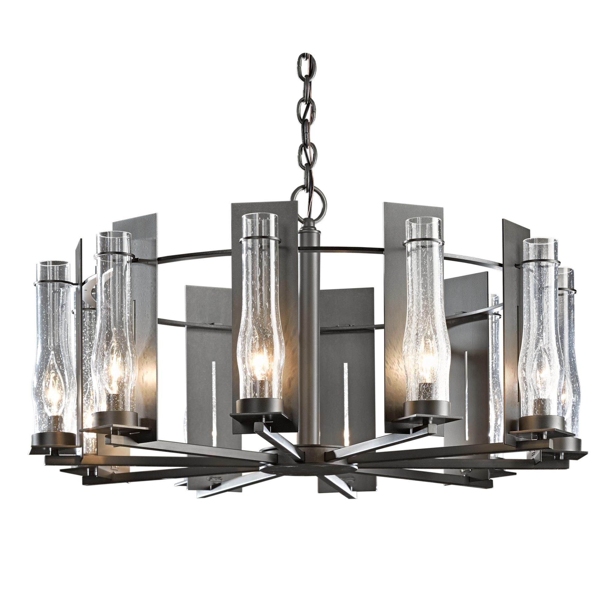 New Town 30 Inch 10 Light Chandelier by Hubbardton Forge