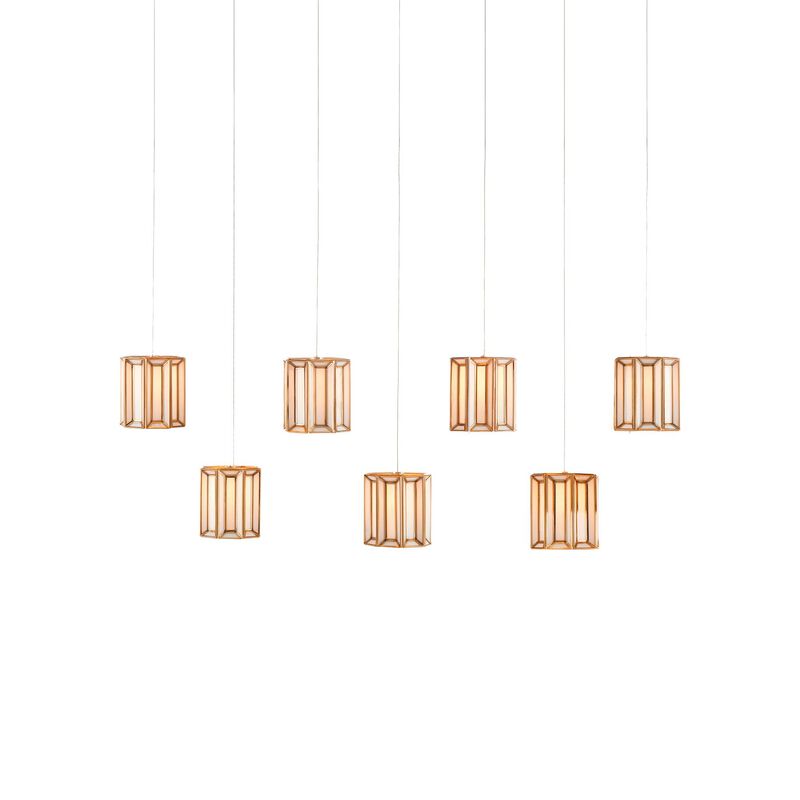 Clarence Mallari Daze 57 Inch 7 Light LED Linear Suspension Light by Currey and Company