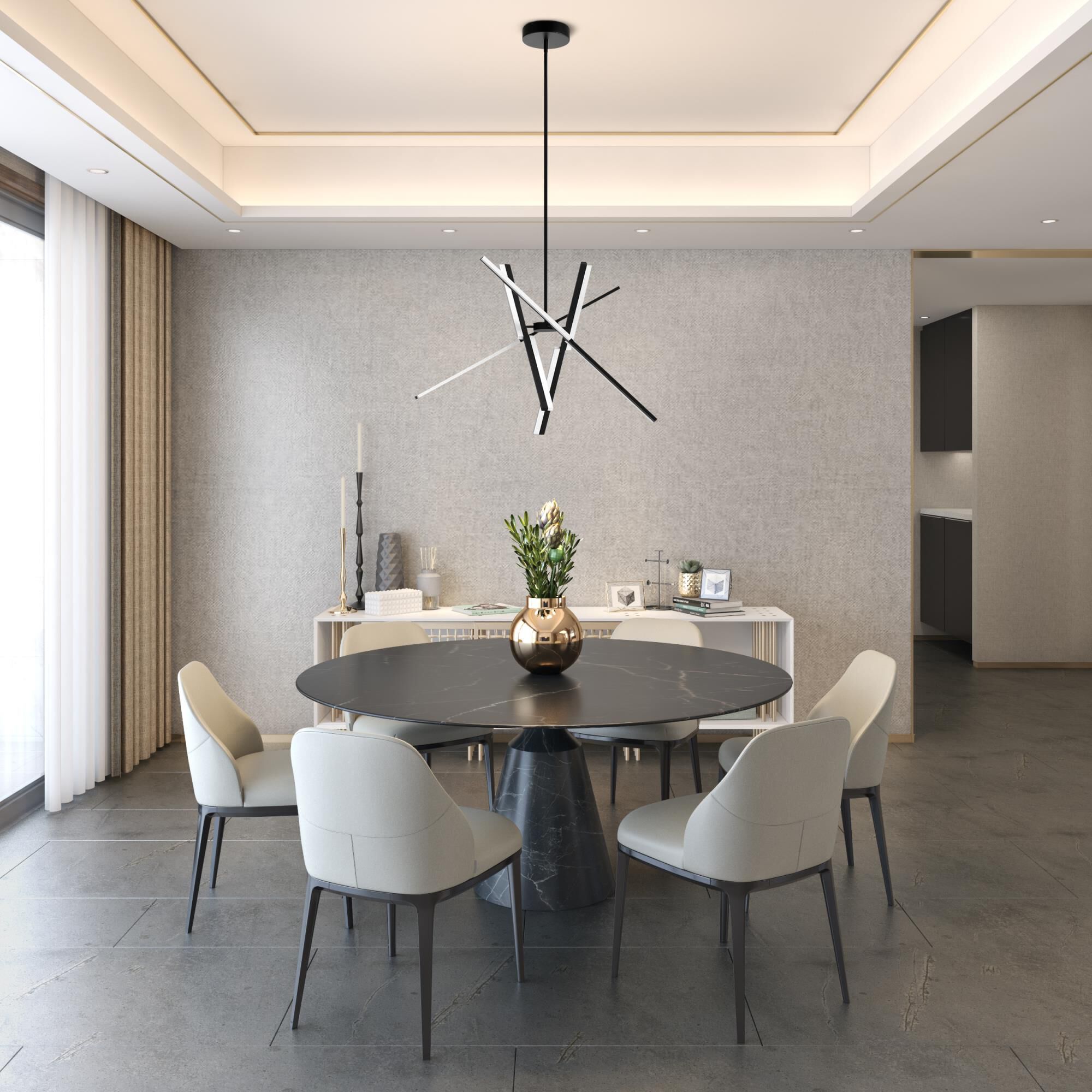 Shown in Black finish