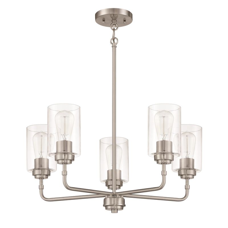 Stowe 23 Inch 5 Light Chandelier by Craftmade