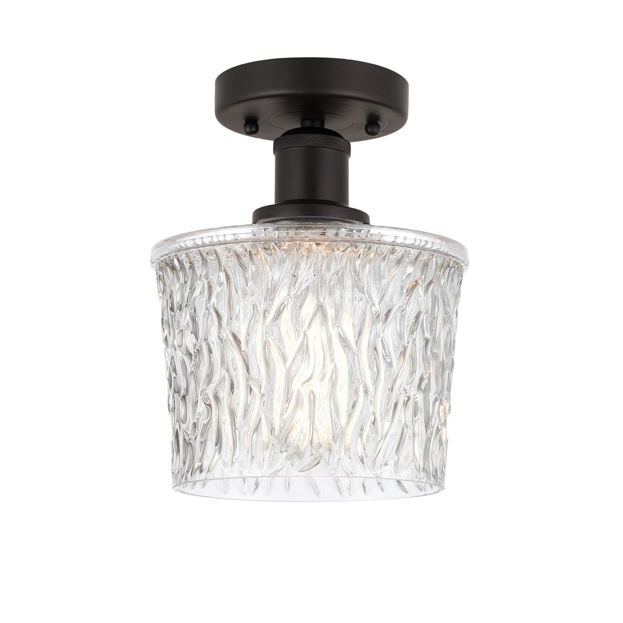 Shown in Oil Rubbed Bronze finish and Clear glass