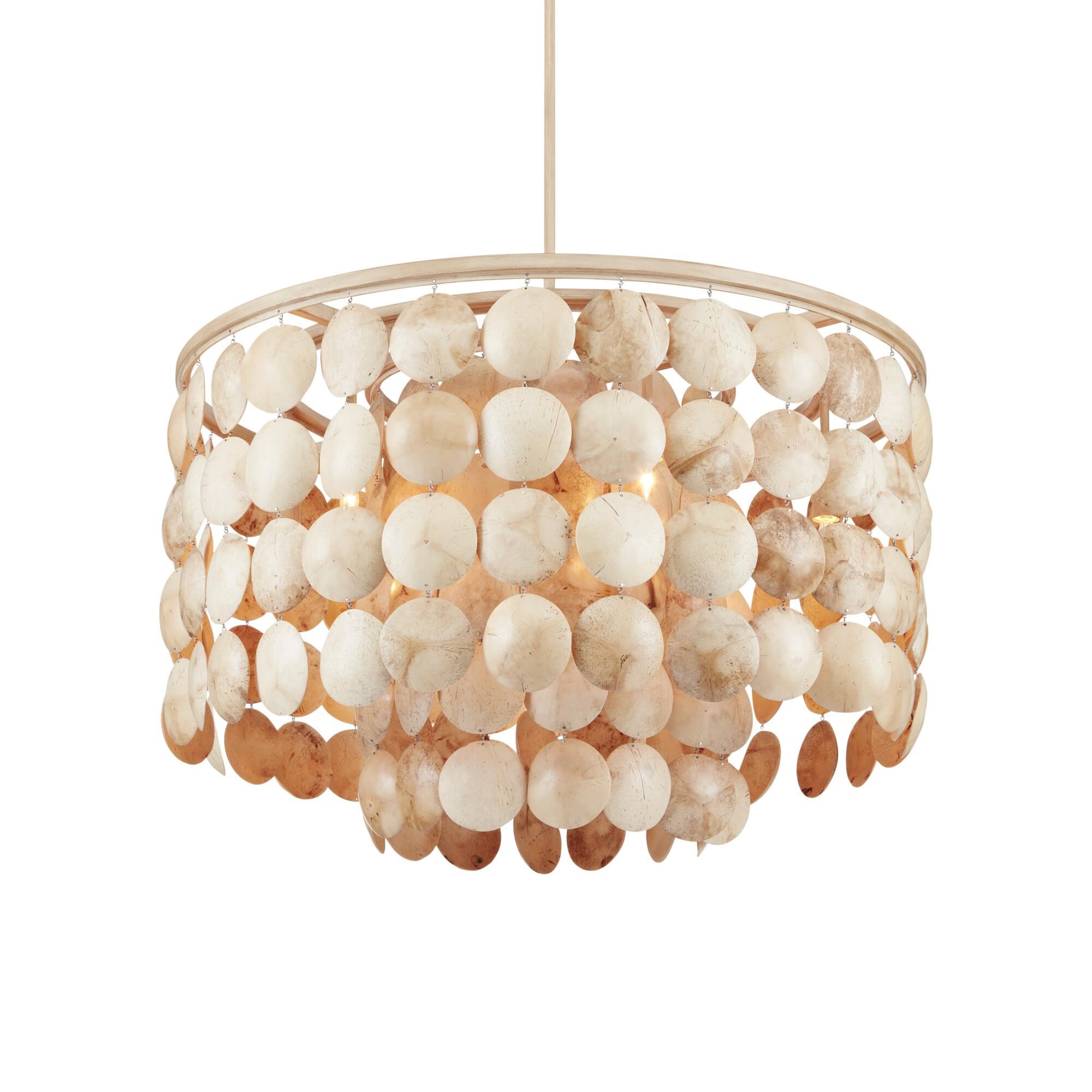 Buko 31 Inch 6 Light Chandelier by Currey and Company