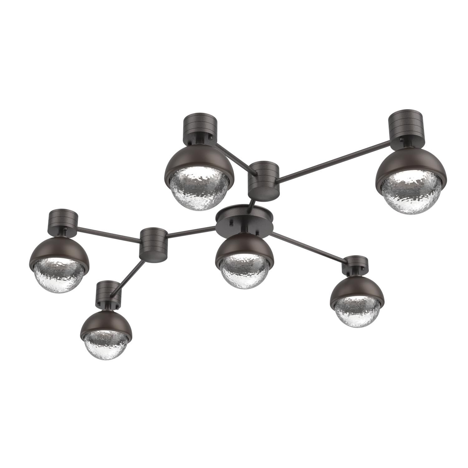 Levi Wilson Cabochon 41 Inch Flush Mount by Hammerton Studio