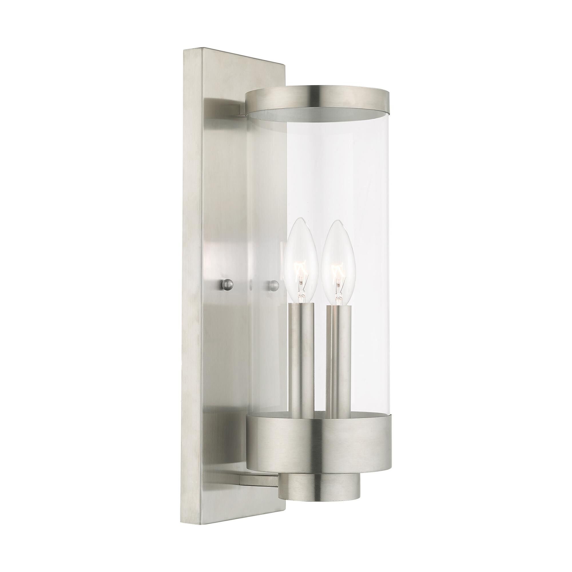 Hillcrest 15 Inch Tall 2 Light Outdoor Wall Light by Livex Lighting