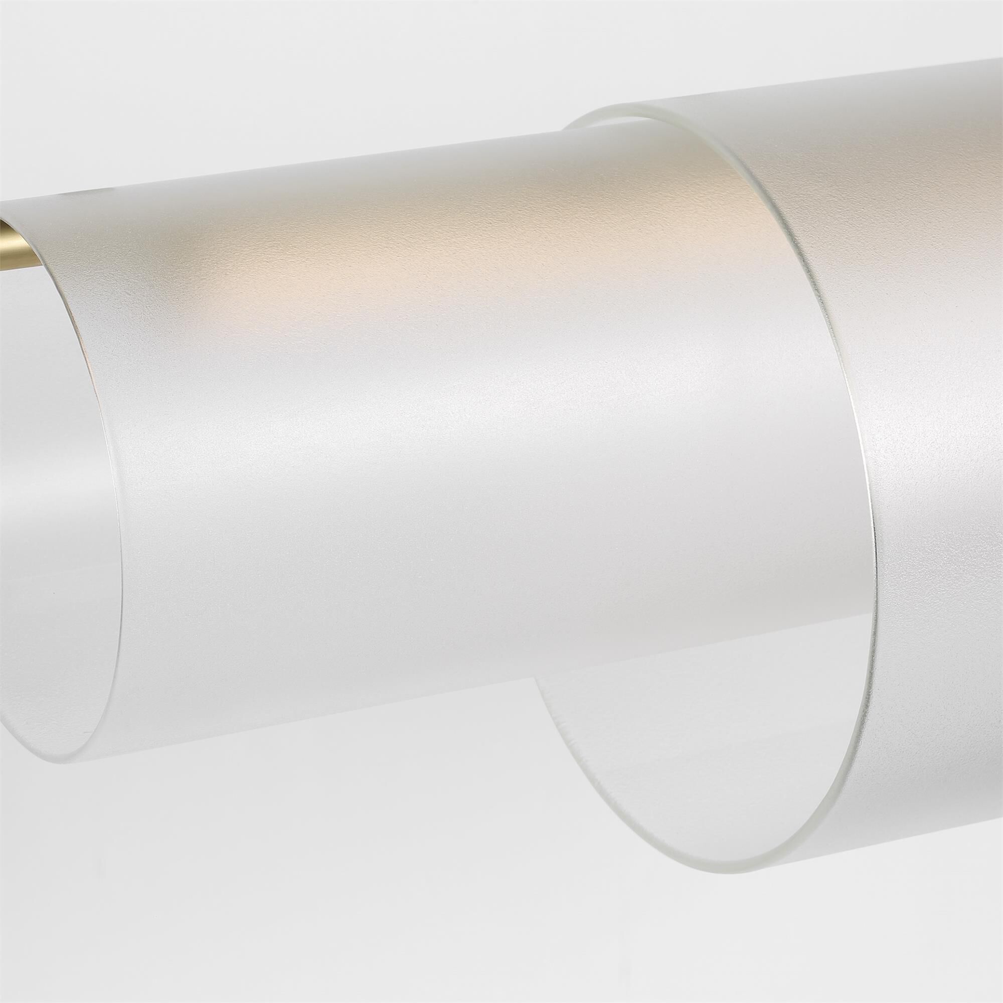 Shown in Hand-Rubbed Antique Brass finish and Etched glass