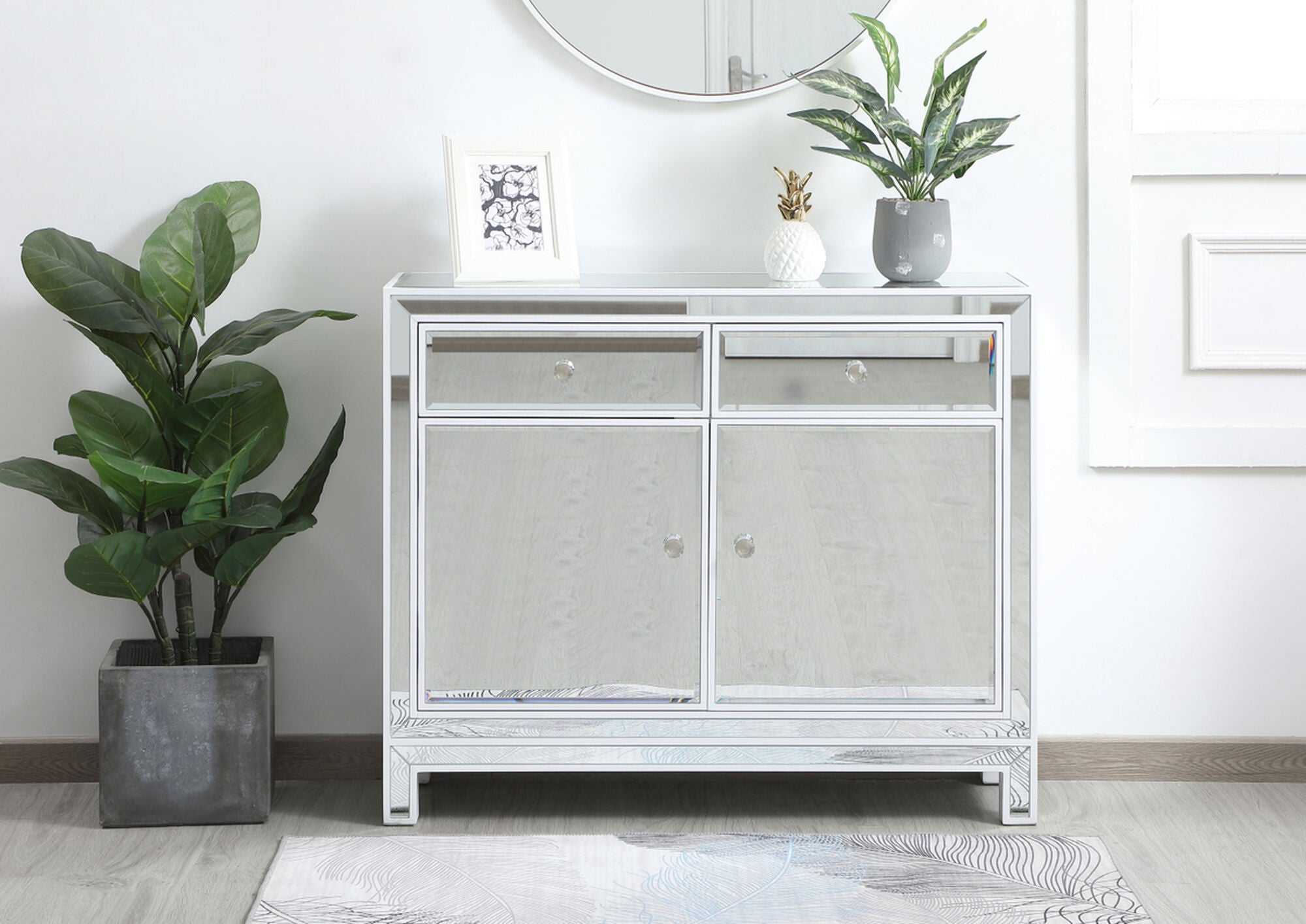 Shown in White finish
