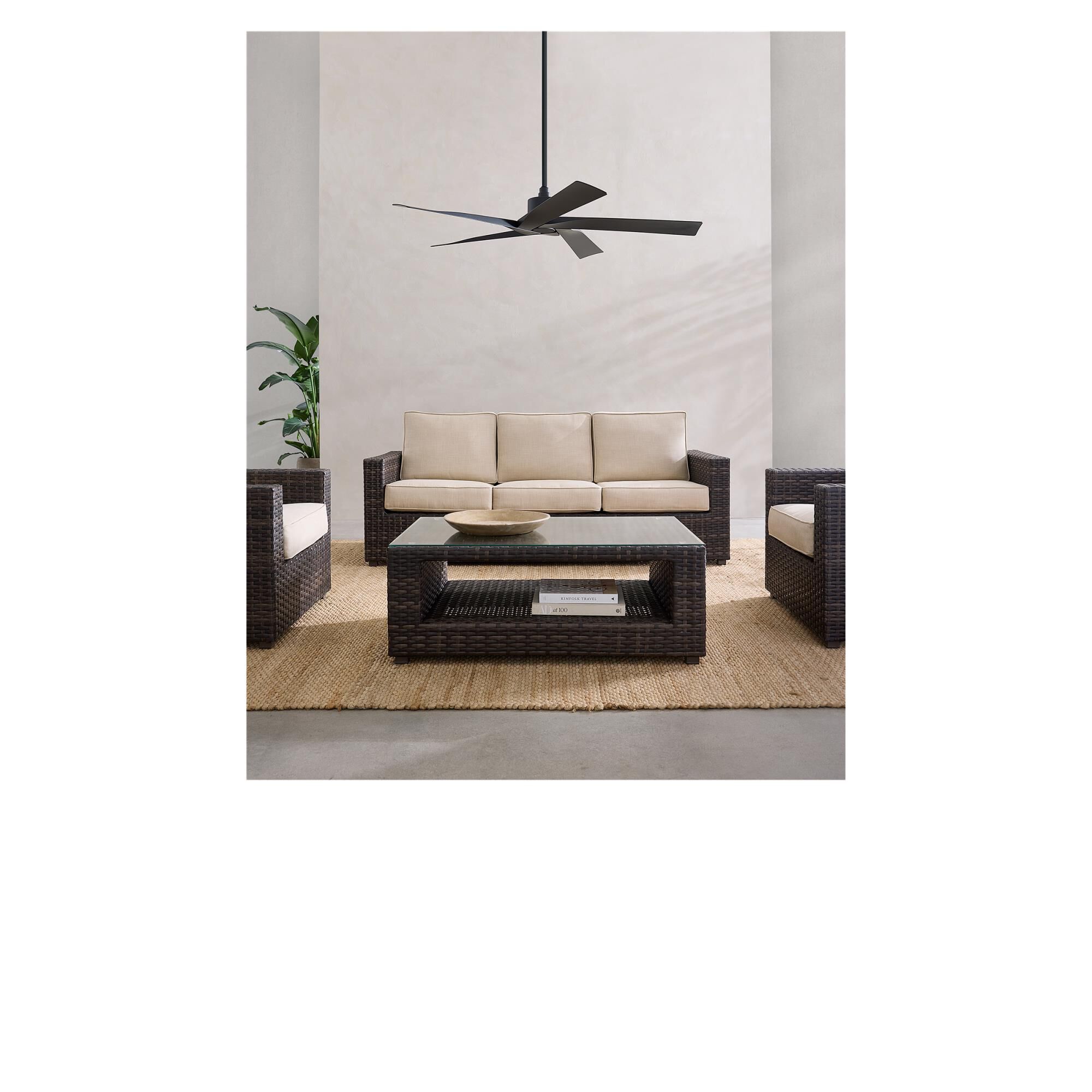 Sean Lavin Aspen Coastal 56 Inch Ceiling Fan by Visual Comfort Fan Collection