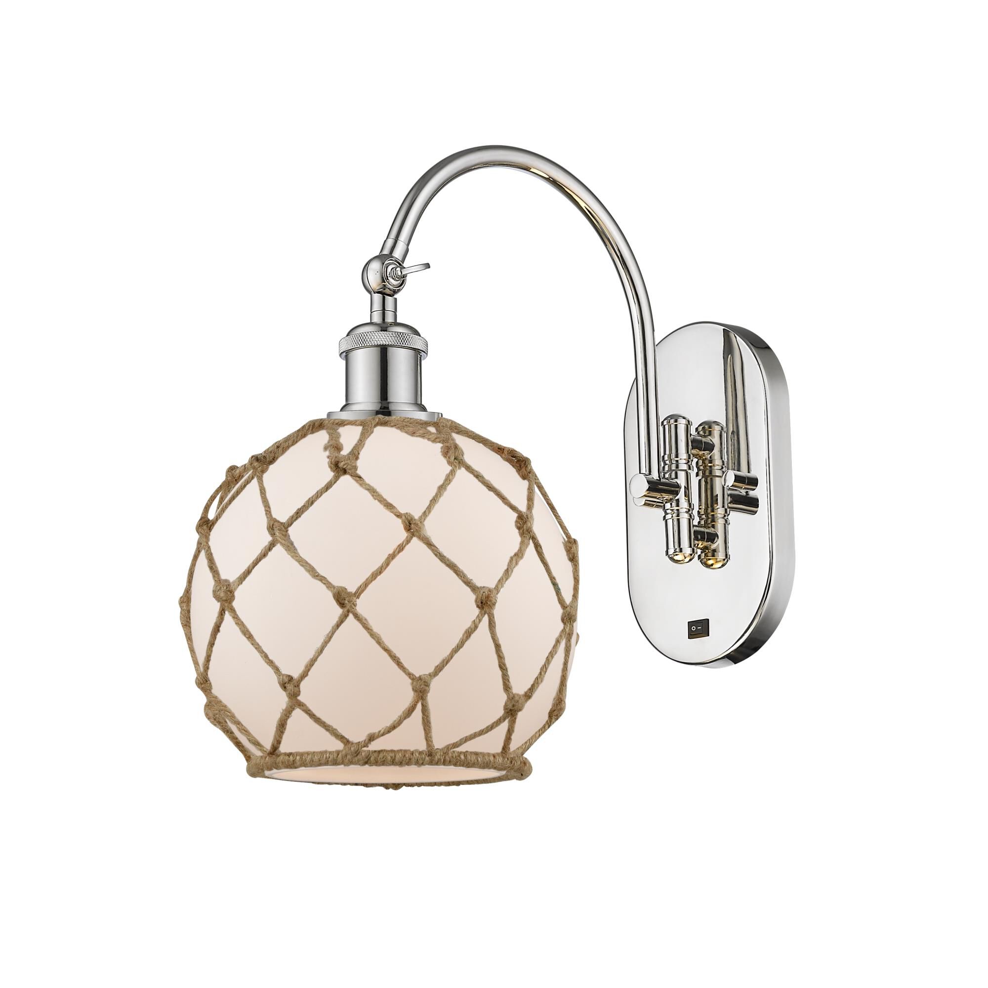 Bruno Marashlian Farmhouse Rope 8 Inch Wall Sconce by Innovations Lighting