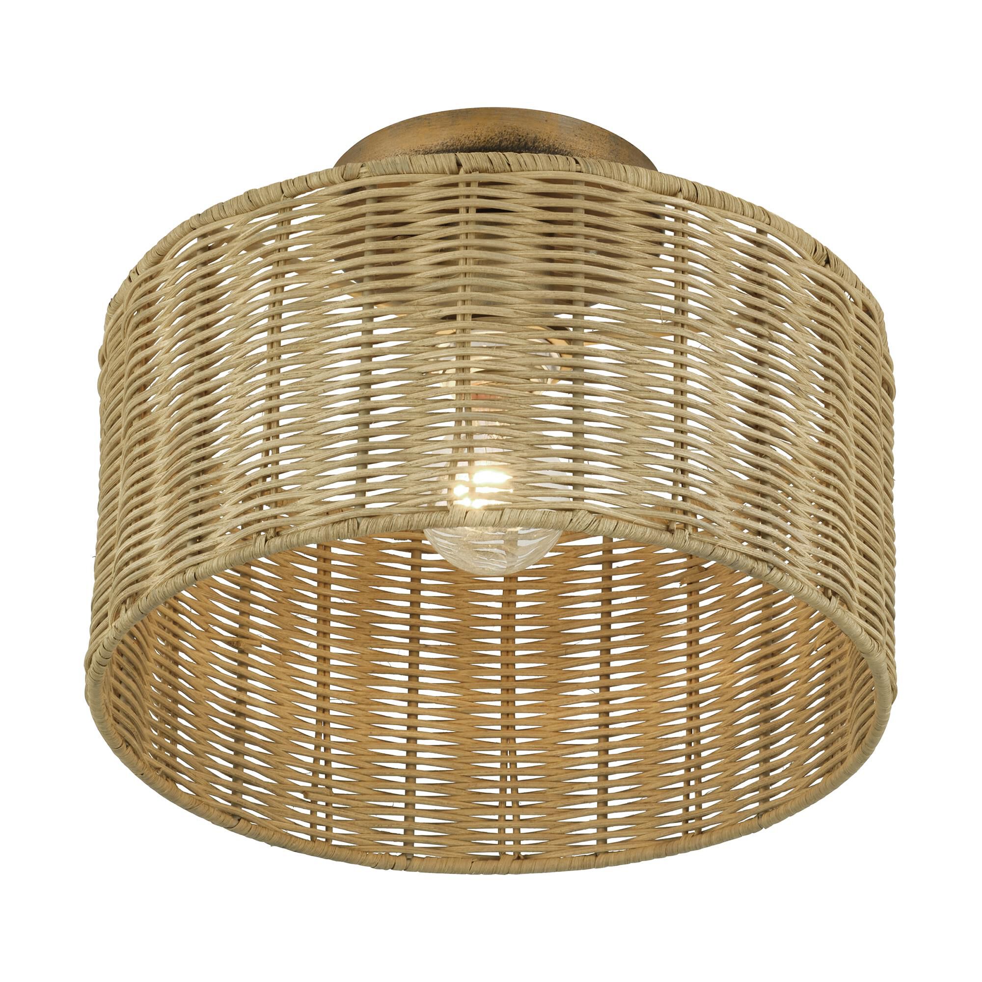 Weavington 12 Inch Semi Flush Mount by Livex Lighting