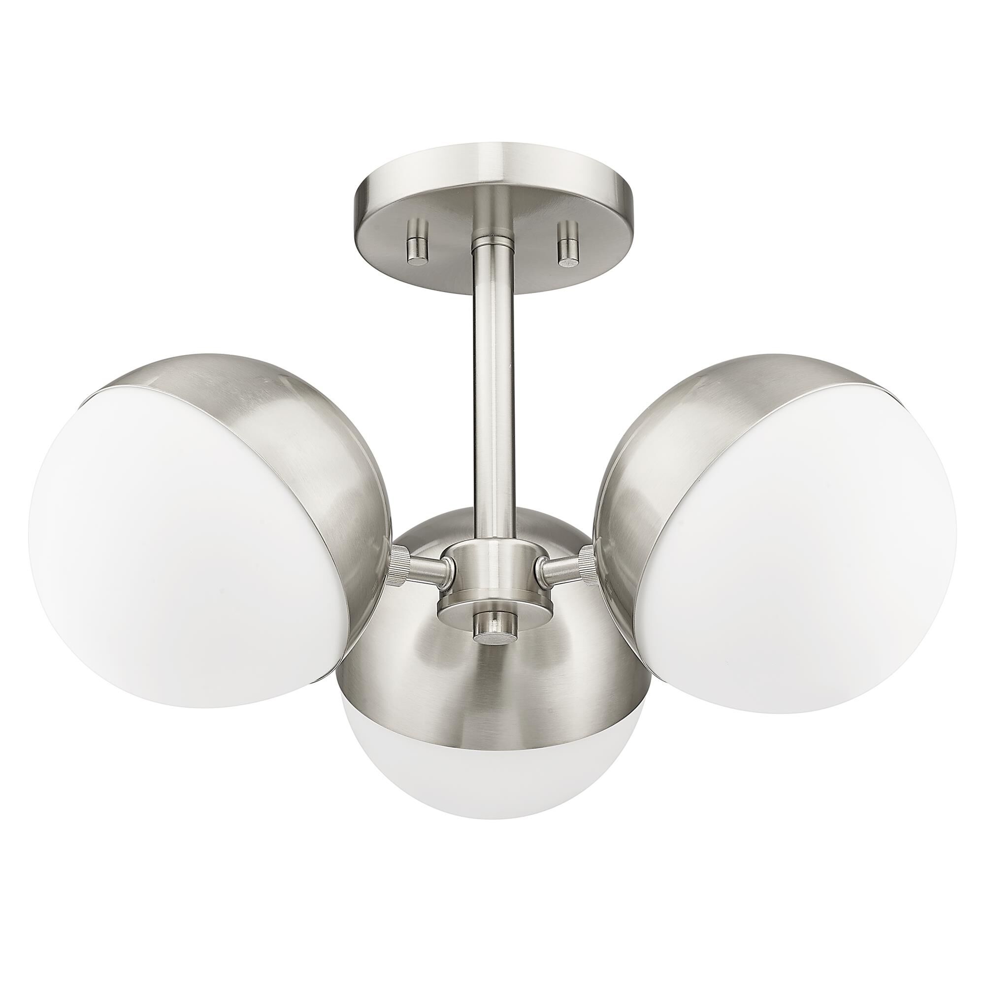Realm Sphere 17 Inch 3 Light Semi Flush Mount,