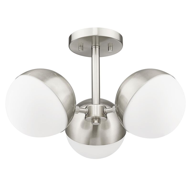 Realm Sphere 17 Inch 3 Light Semi Flush Mount by Z-Lite
