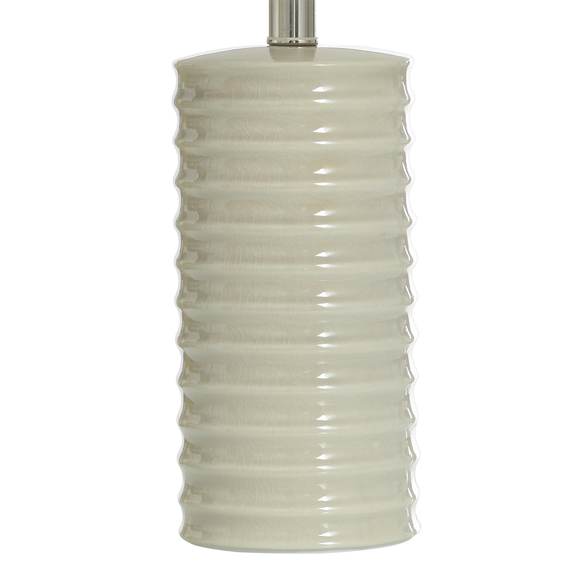 Shown in Sandstone finish and Brussels Off-White Linen shade