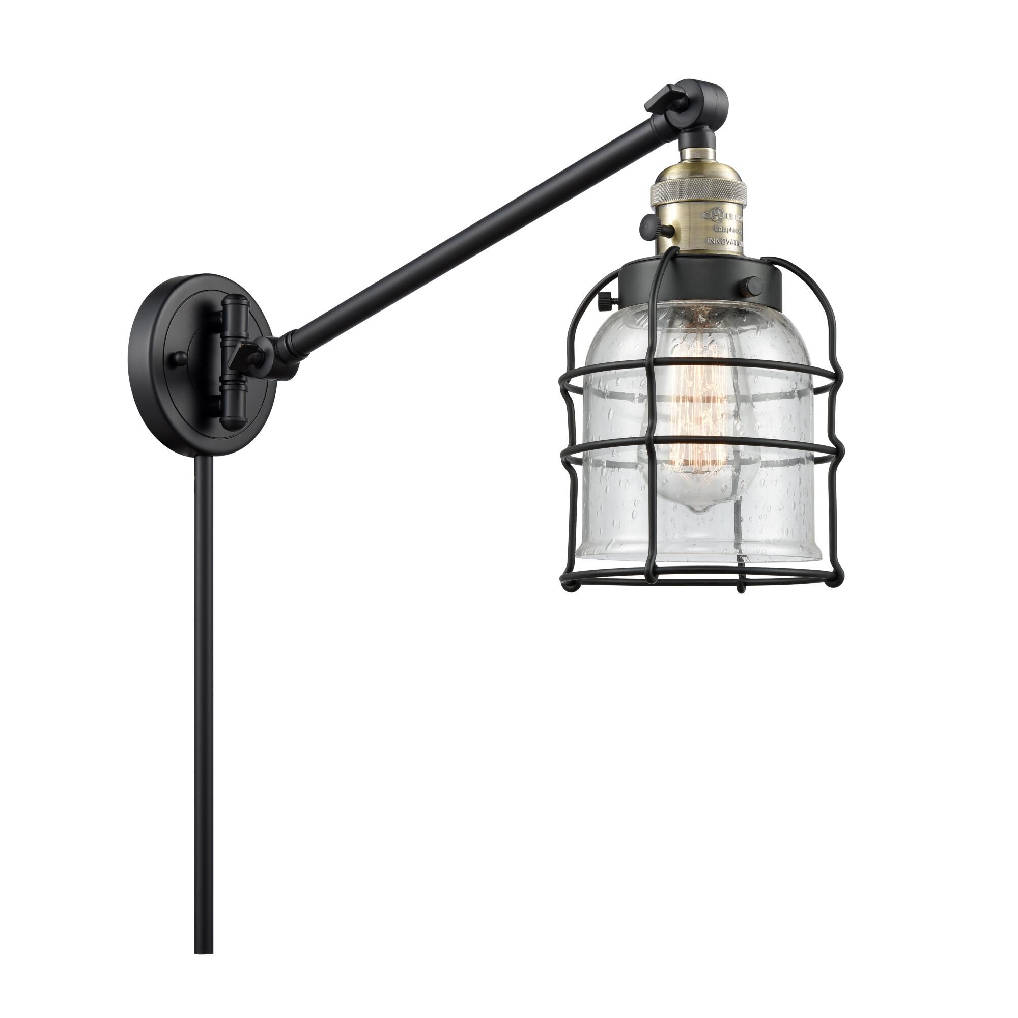 Bruno Marashlian Bell Cage Wall Swing Lamp by Innovations Lighting