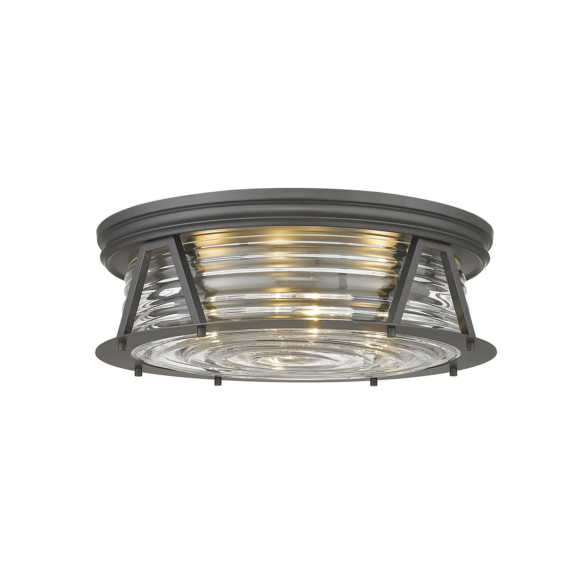 Shown in Bronze finish and Glass shade