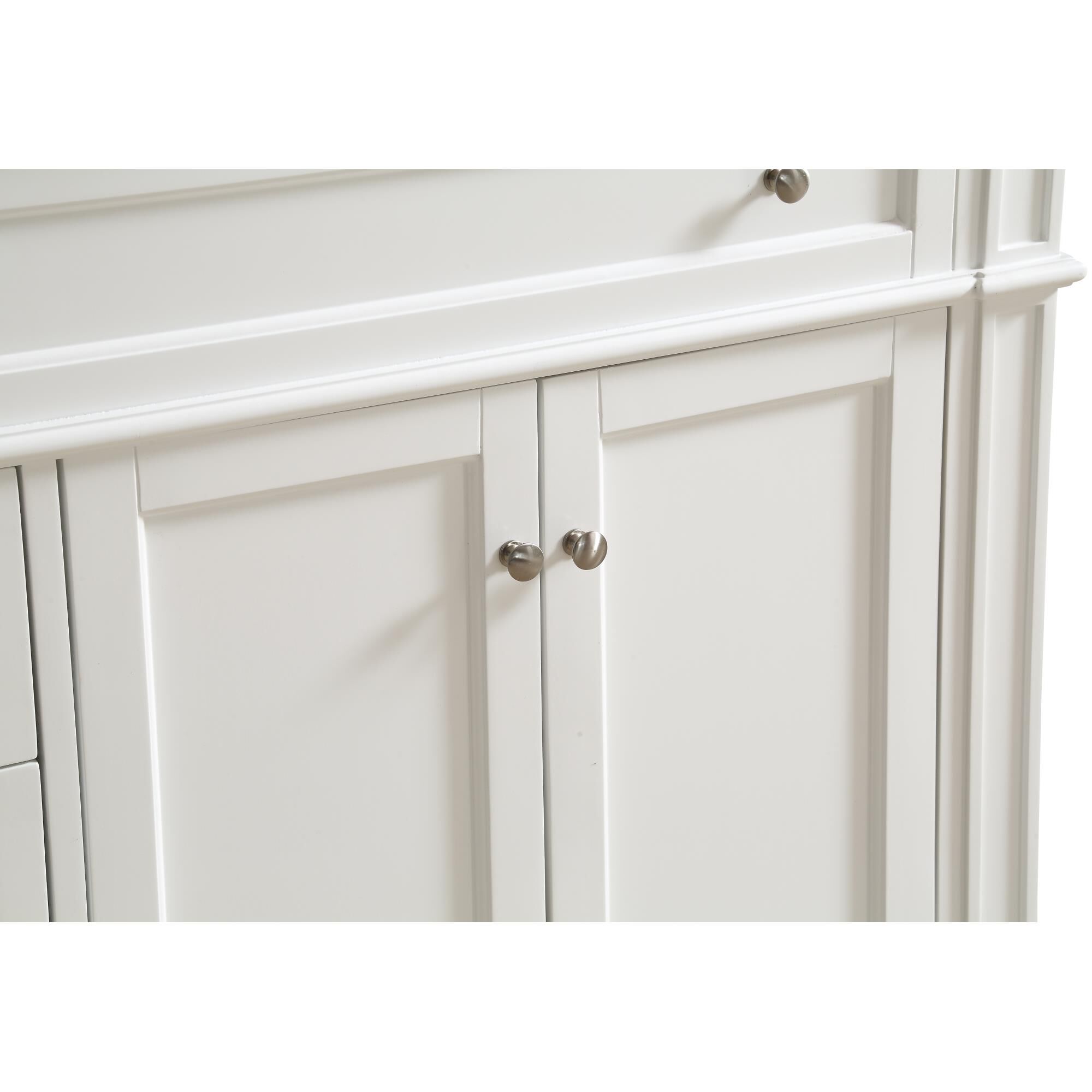 Shown in White finish