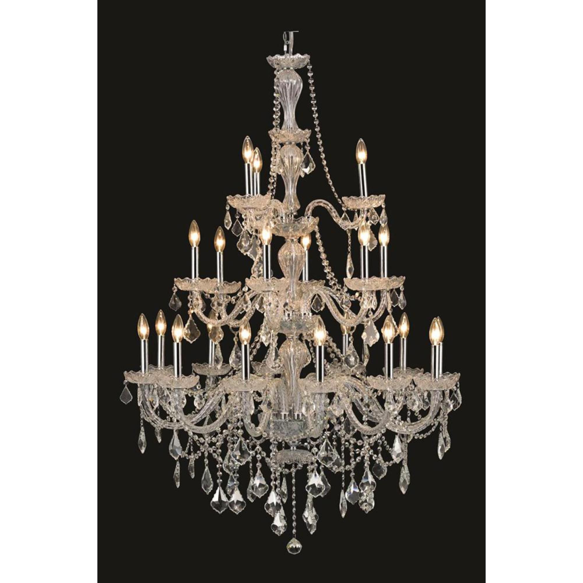 Shown in Chrome finish and Royal Cut Clear crystal