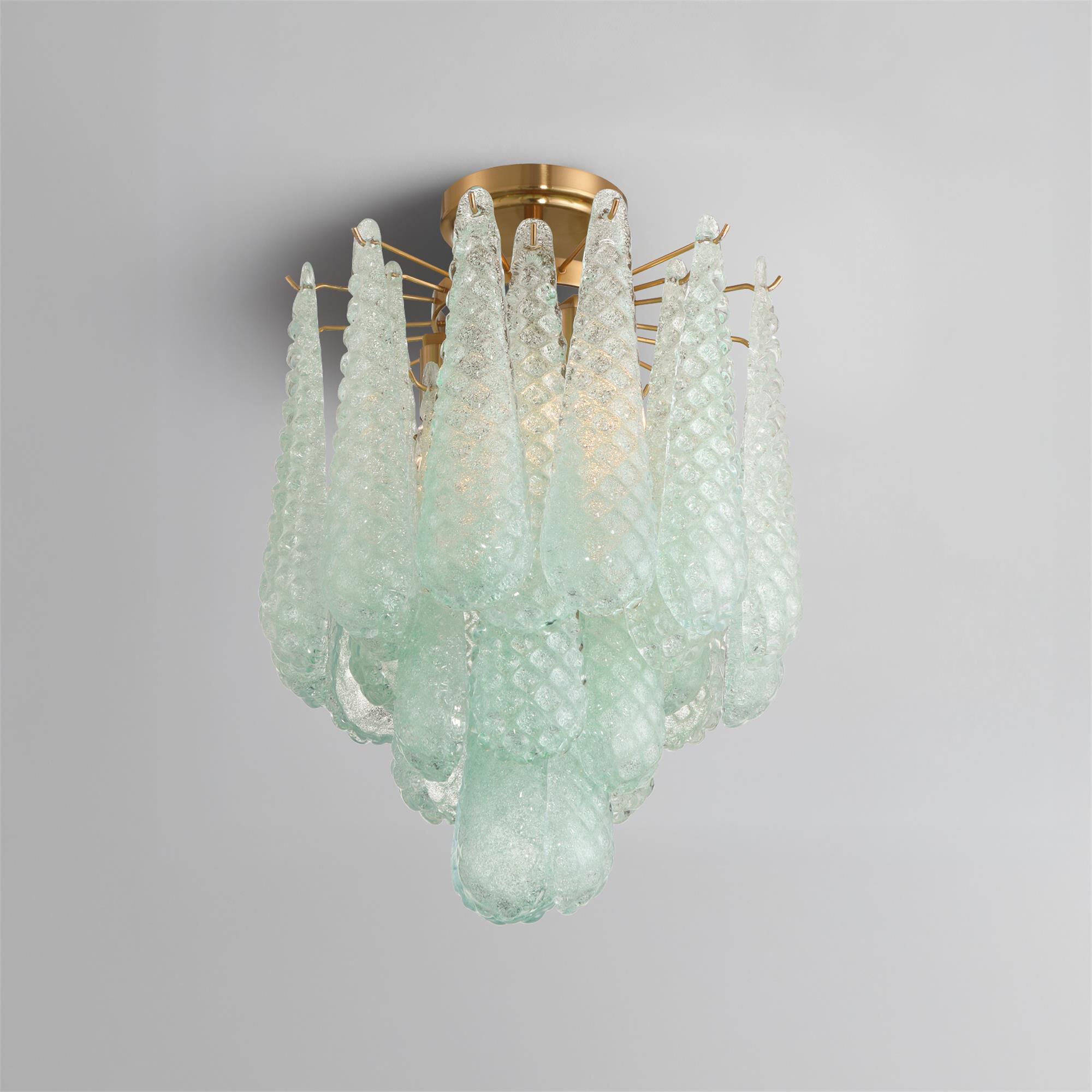Ollie 14 Inch 4 Light Semi Flush Mount,