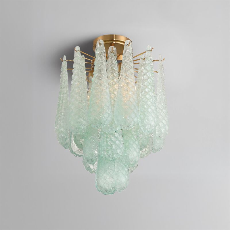 Ollie 14 Inch 4 Light Semi Flush Mount by Crystorama