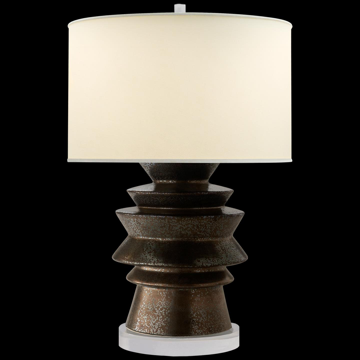 E. F. Chapman Stacked Disk 29 Inch Table Lamp by Visual Comfort Signature Collection