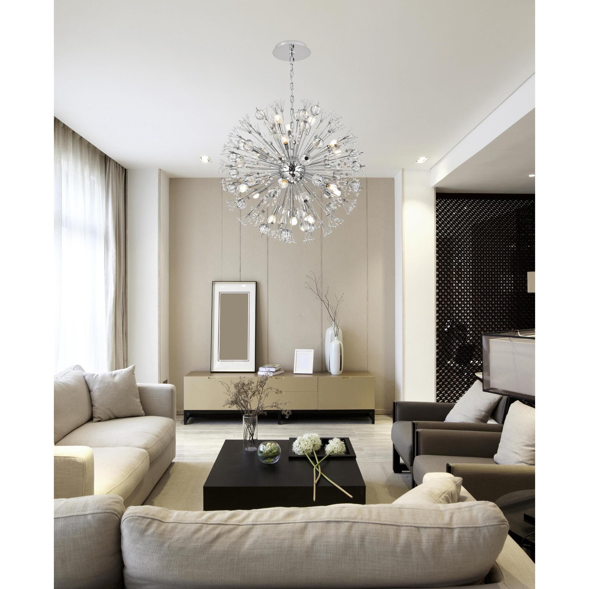Vera 32 Inch Large Pendant by Elegant Lighting