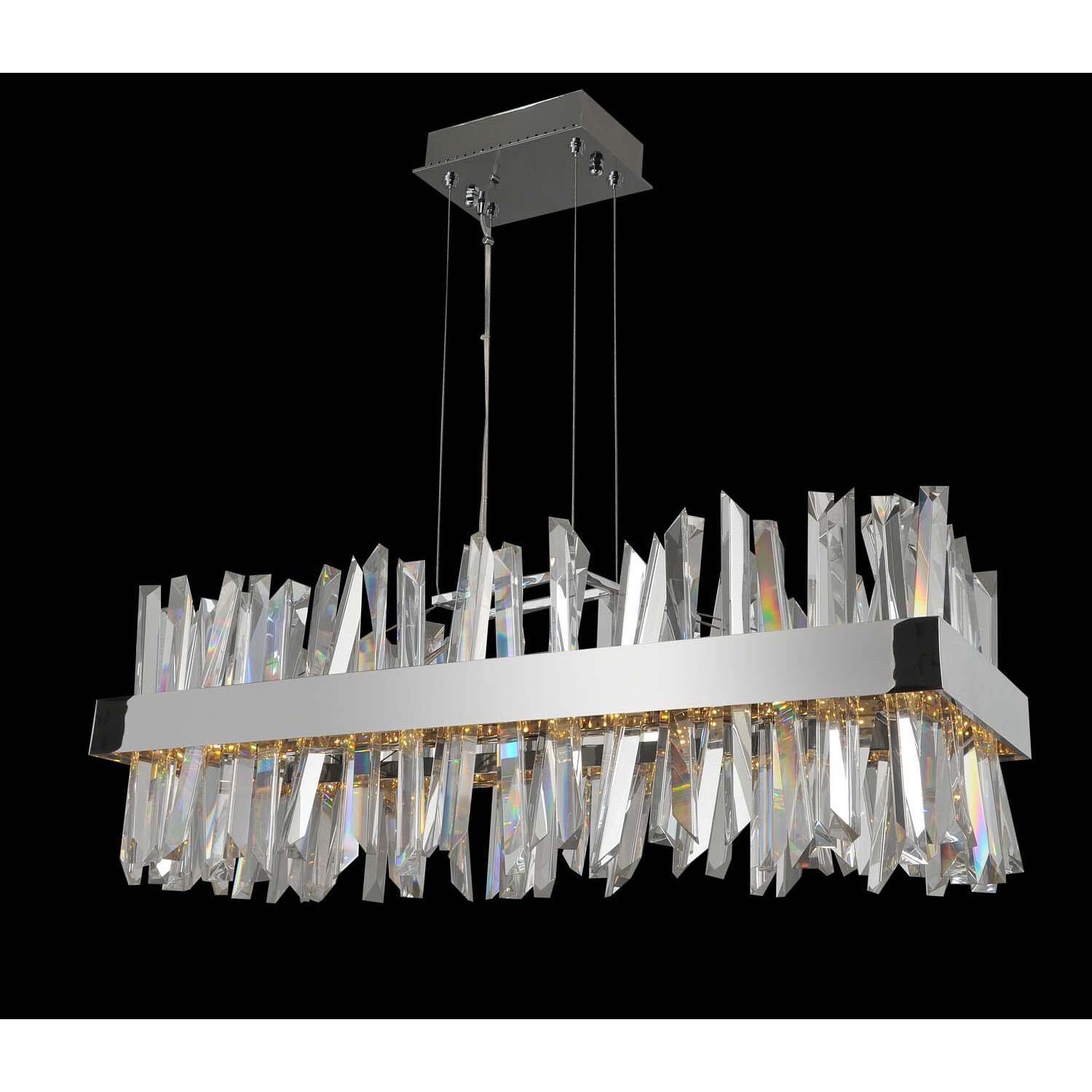 Glacier Linear Suspension Light by Allegri