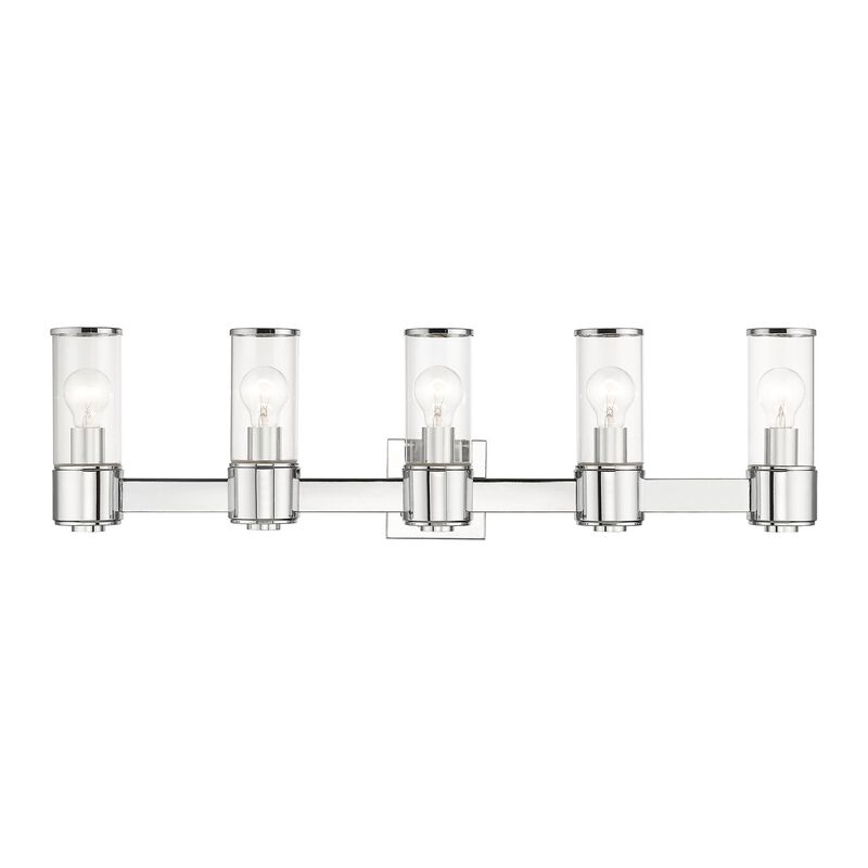 Quincy 35 Inch 5 Light Bath Vanity Light by Livex Lighting