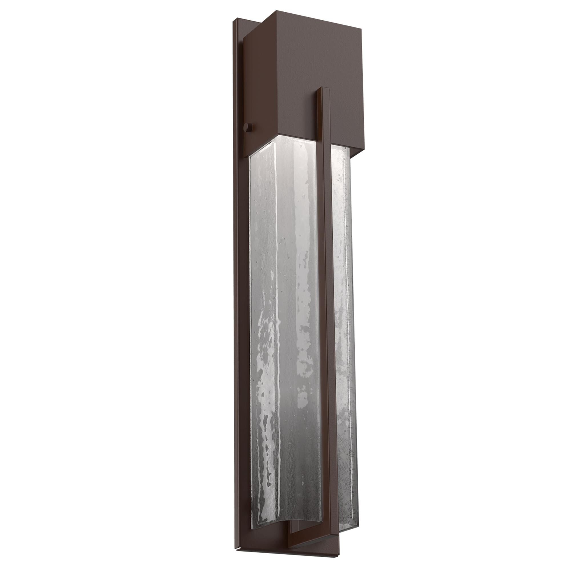 Shown in Statuary Bronze finish and Frosted Granite glass
