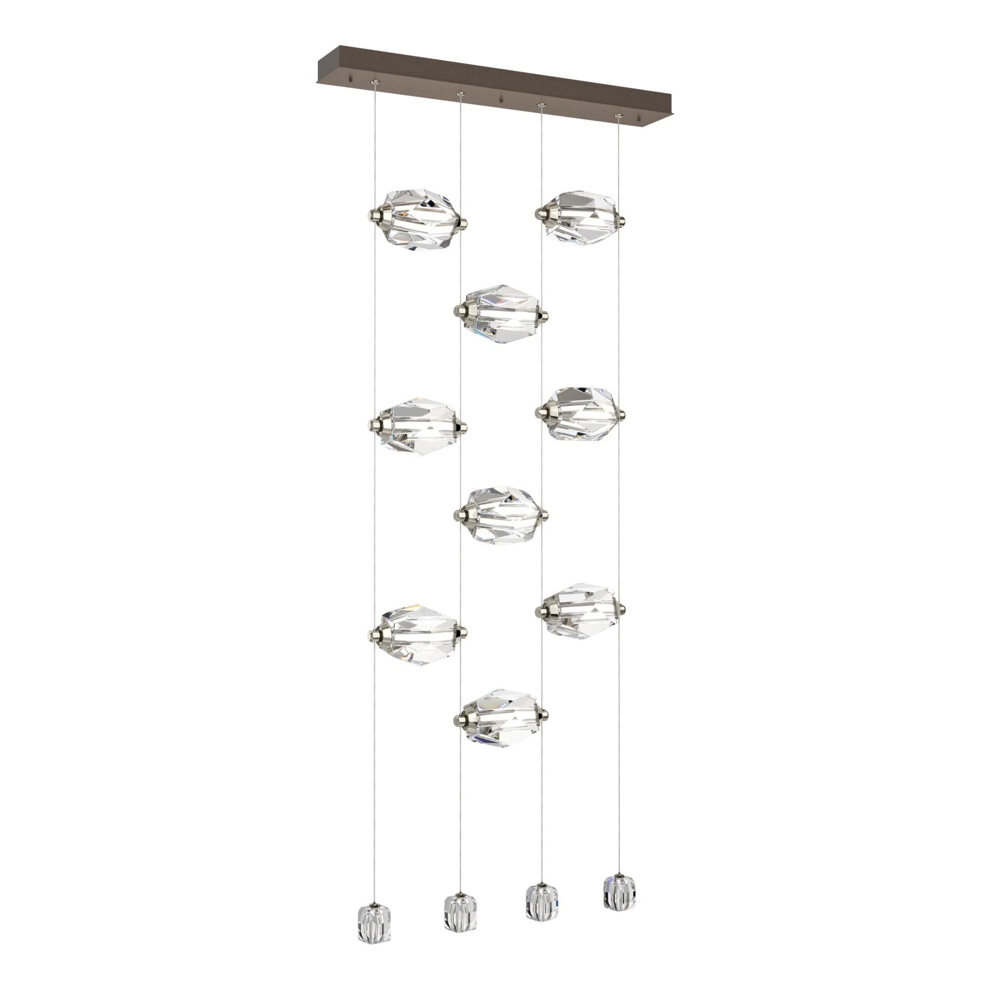 Shown in Bronze finish and Grey glass