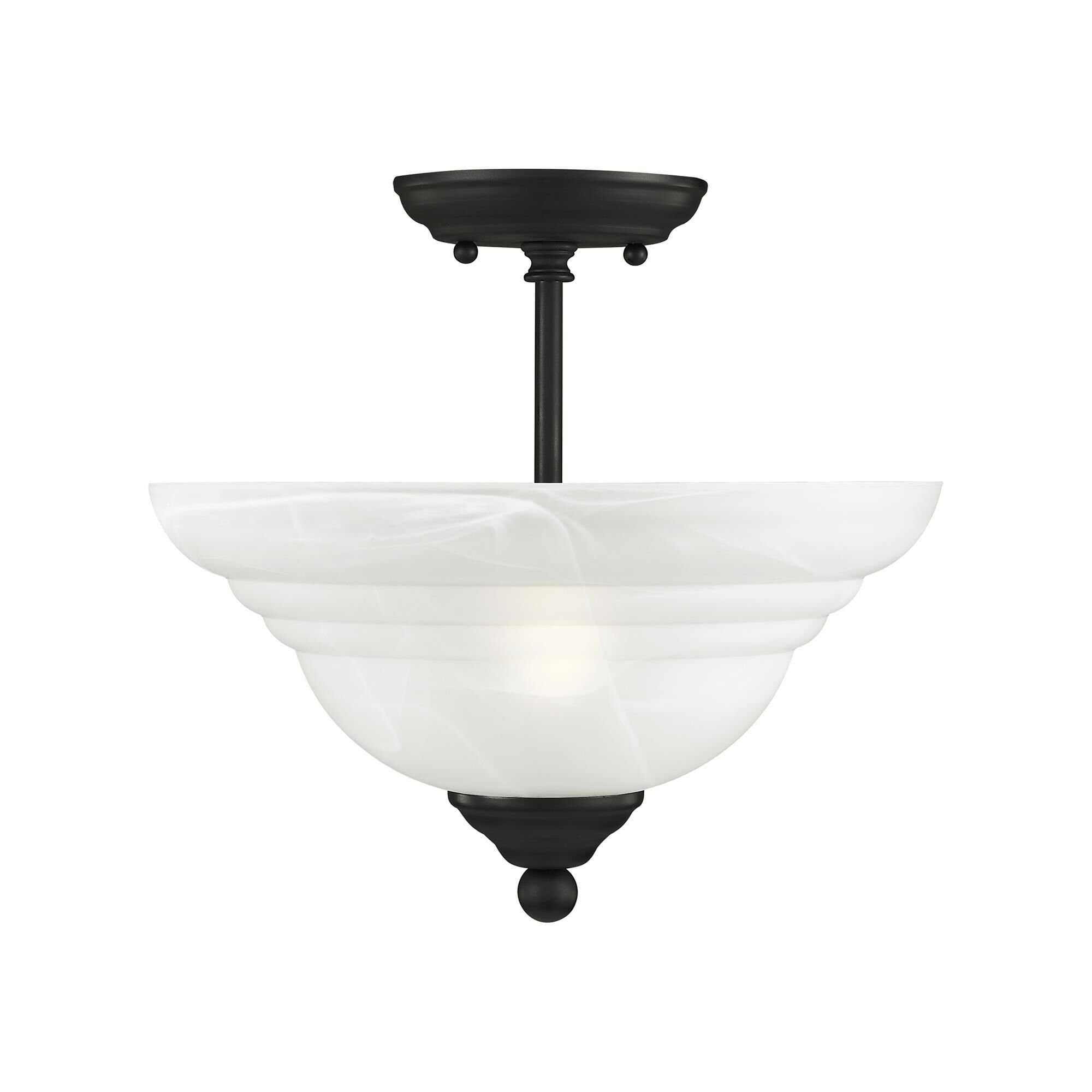 North Port 13 Inch 2 Light Semi Flush Mount by Livex Lighting