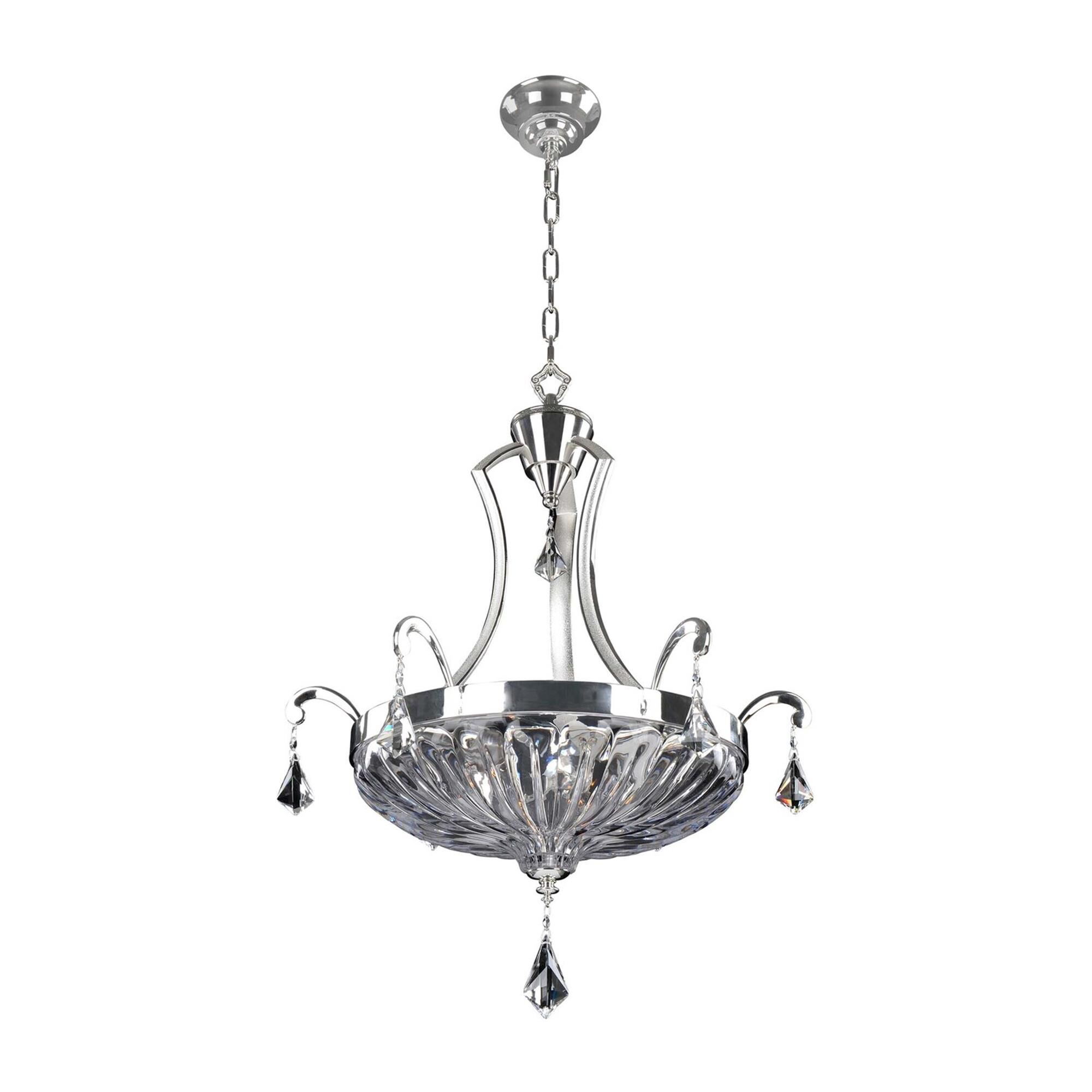 Shown in 2-Tone Silver finish and Firenze Clear crystal